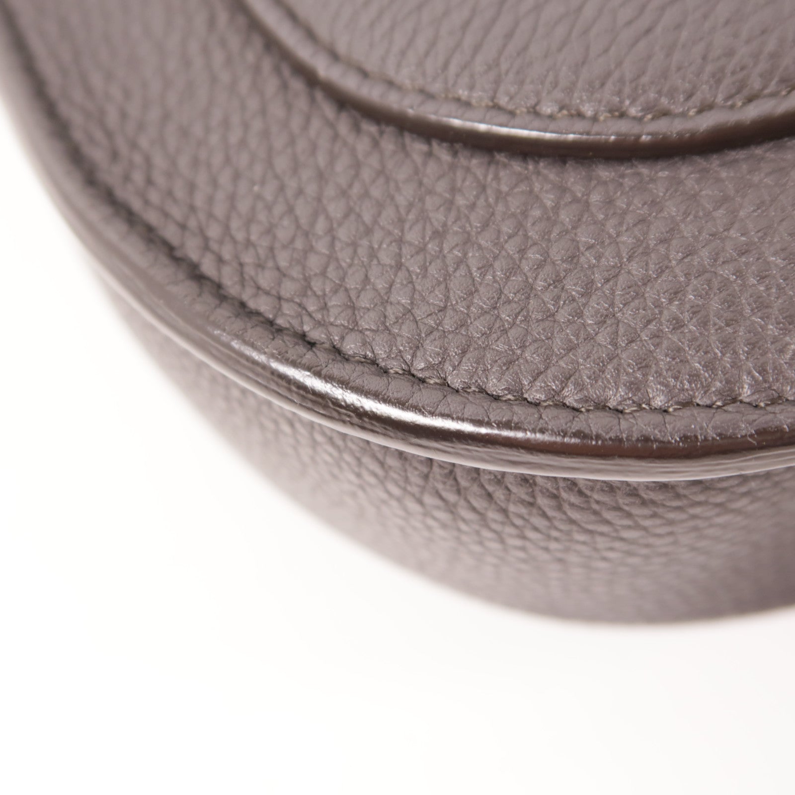 CELINE GHW Trotteur Shoulder Bag Calfskin Leather