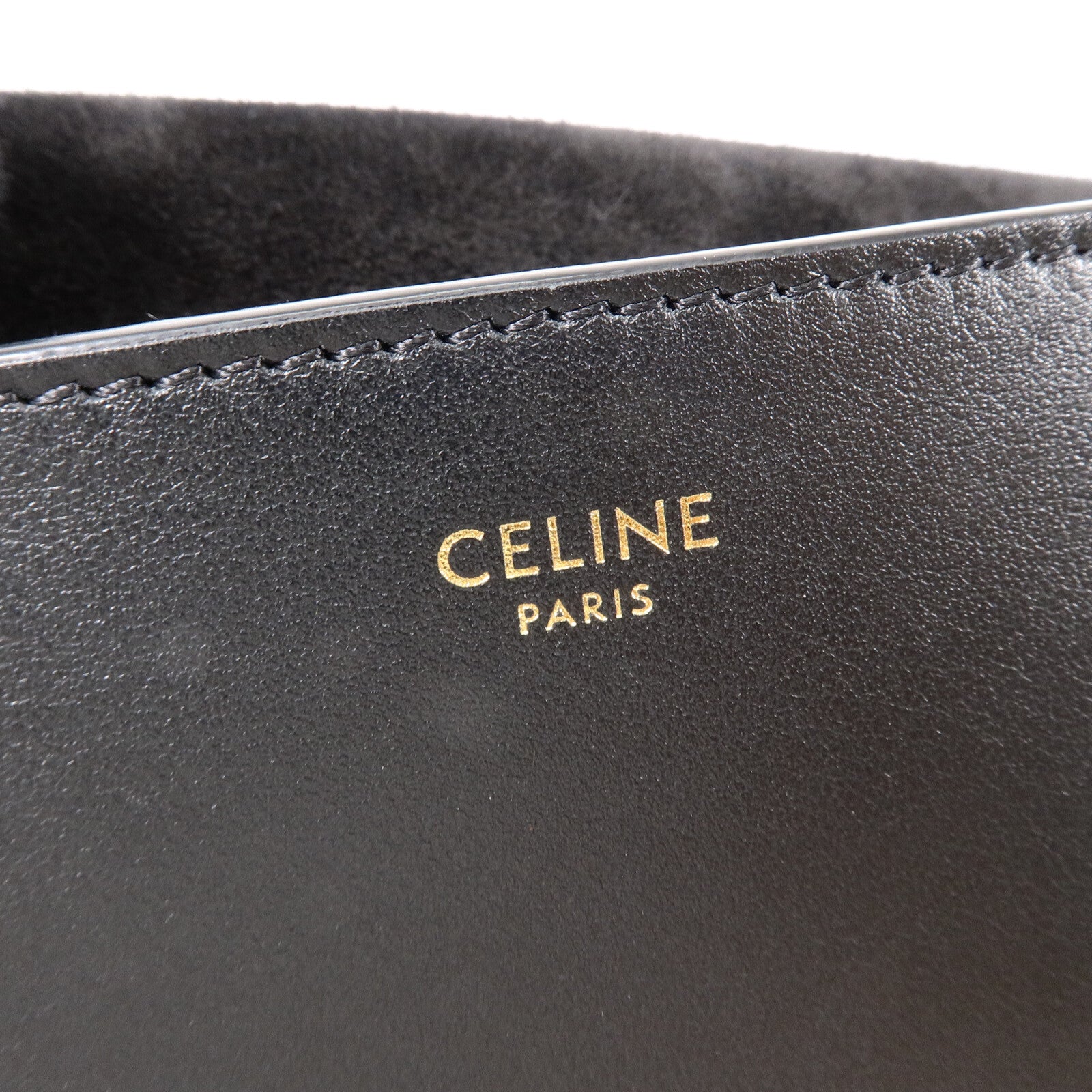 CELINE 牛皮皮革Folco Cuir Triomphe肩背袋