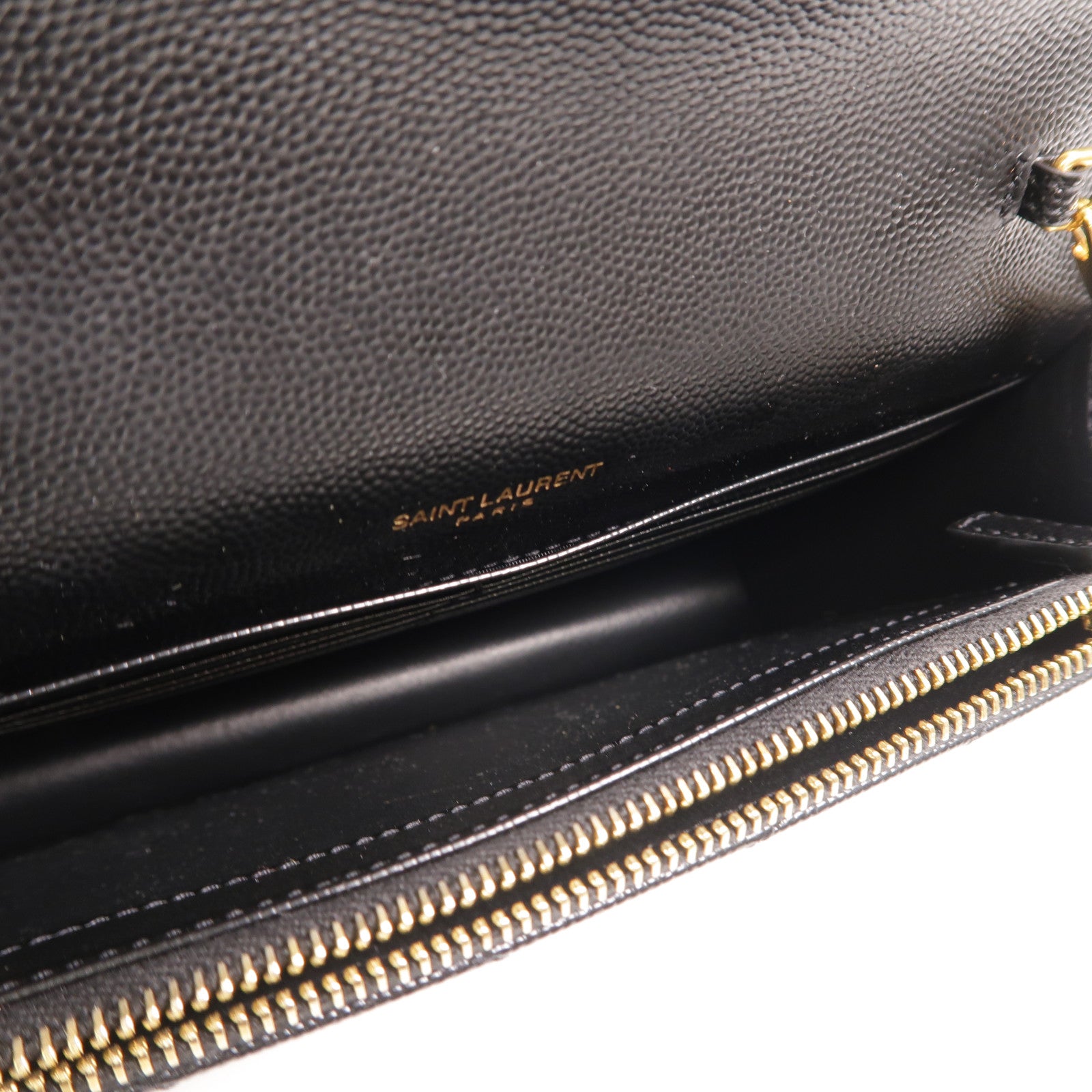 YVES SAINT LAURENT 牛皮皮革Cassandre Wallet On Chain鏈帶肩背袋
