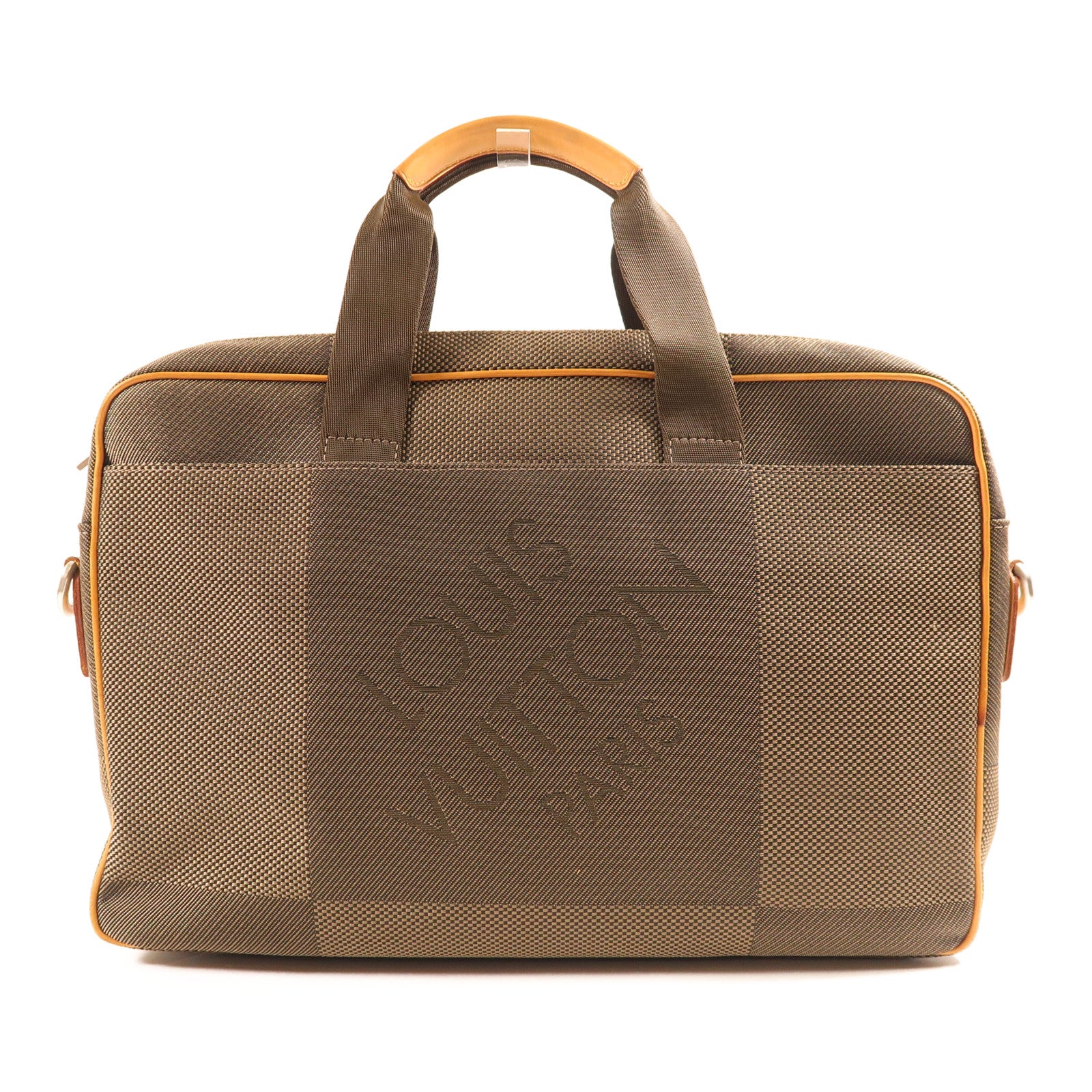 LOUIS VUITTON Damier Geant Associe銀扣手挽肩背兩用袋