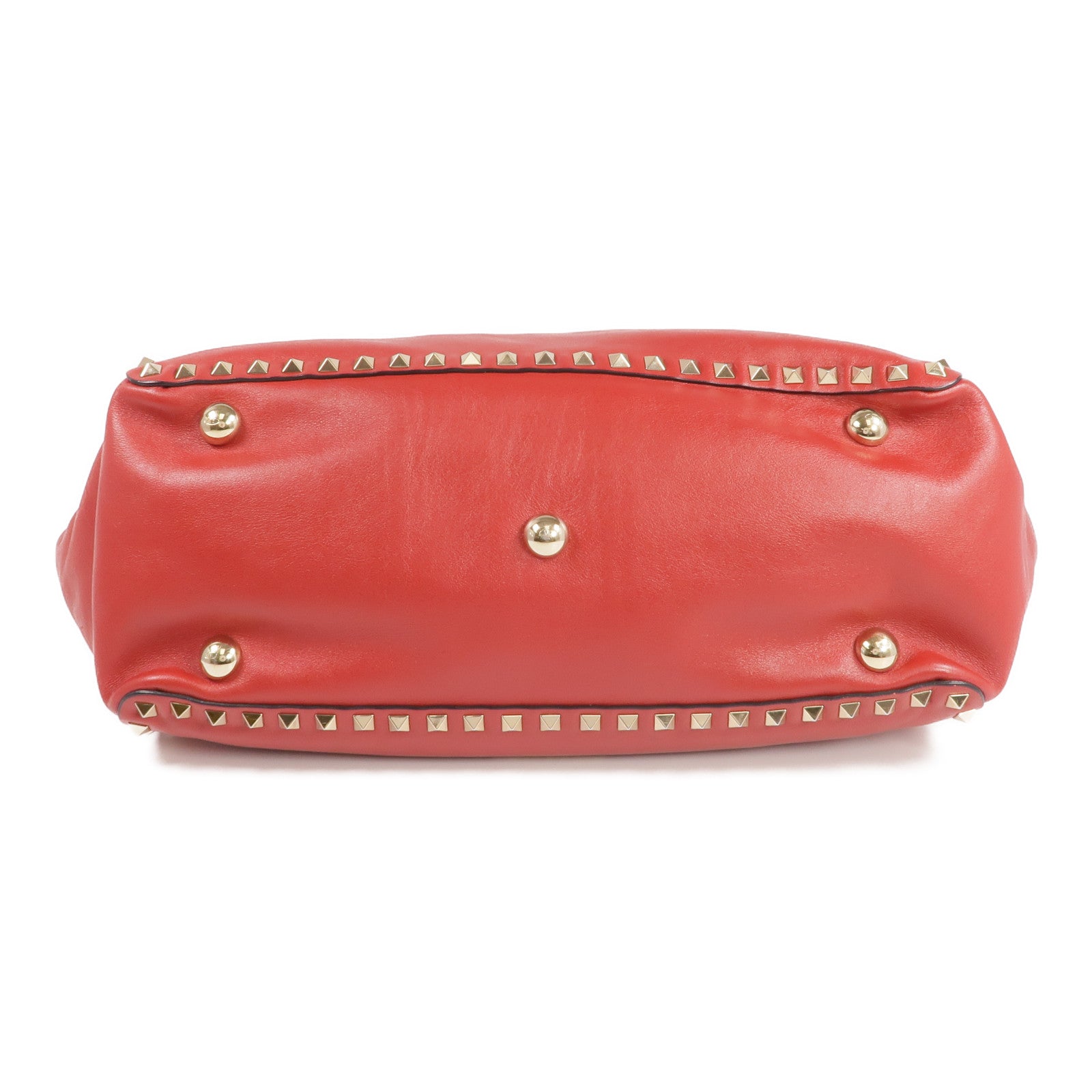 Valentino 【激減優惠】皮革Rockstud Tote金扣手挽肩背兩用袋