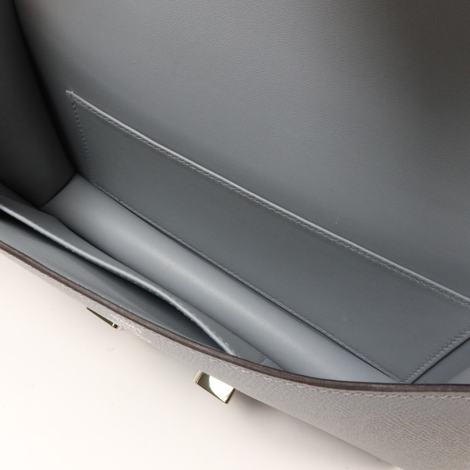 HERMES Epsom皮革Constance Elan肩背袋Gris Pantin