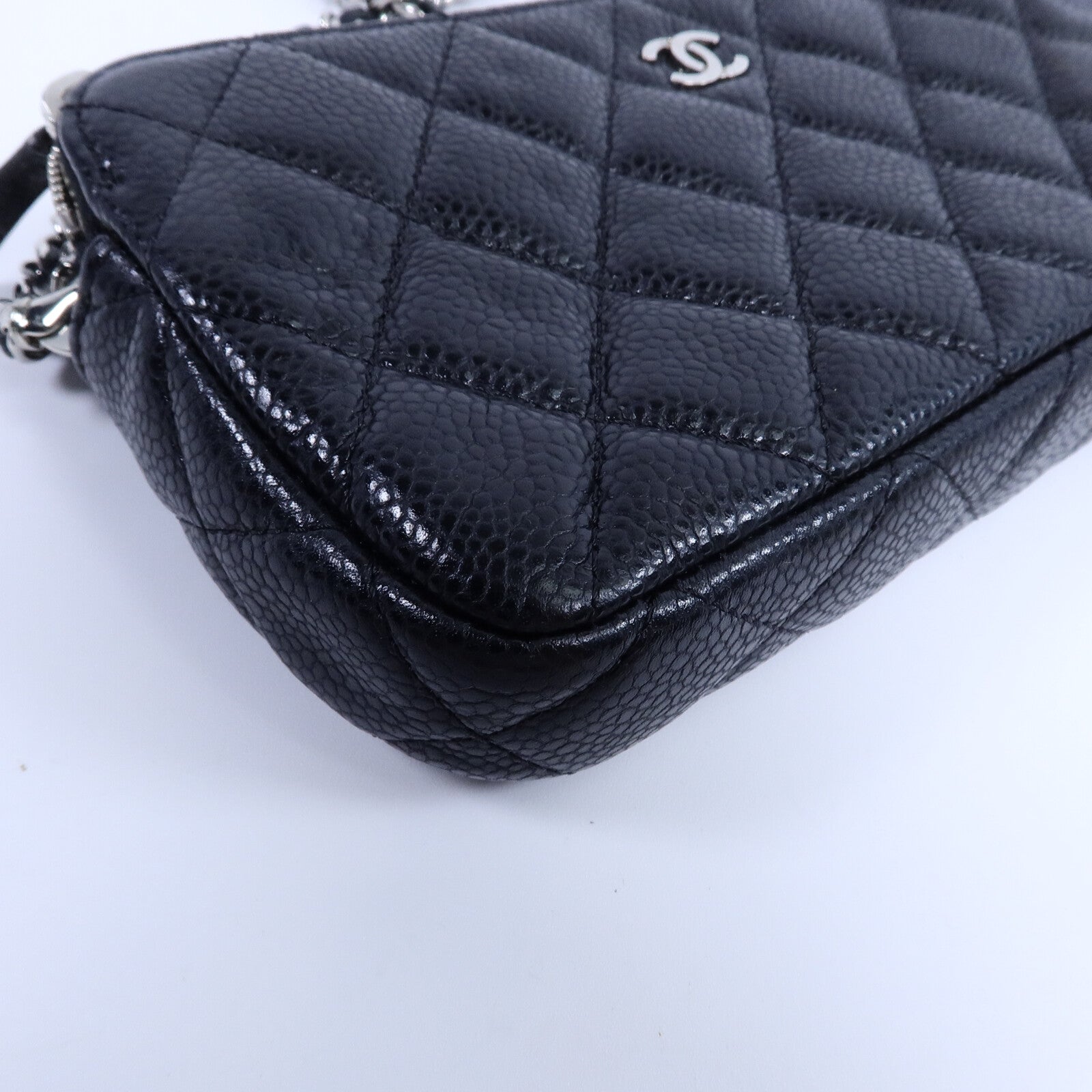 CHANEL 牛皮皮革WOC Wallet On Chain鏈帶肩背袋