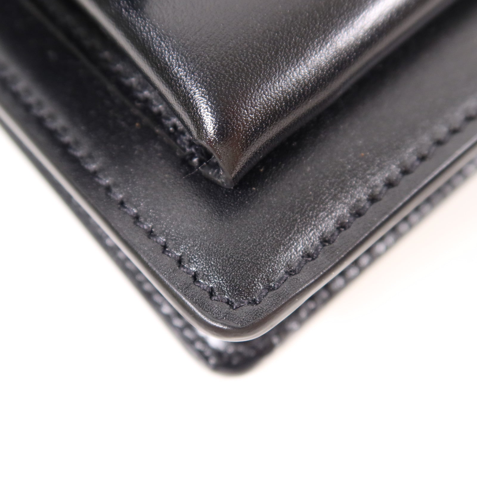 SAINT LAURENT 羊皮皮革Sunset Clutch In Box金扣鏈帶肩背袋