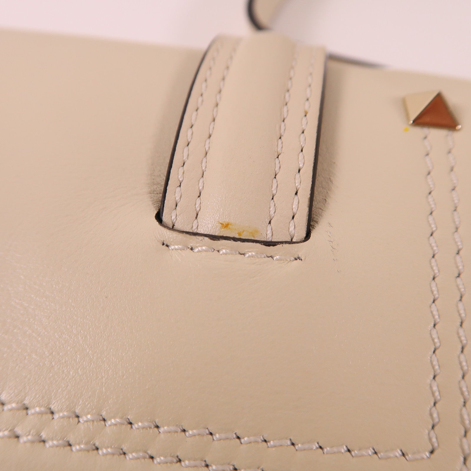 Valentino 牛皮皮革Shoulder Bag金扣手挽肩背兩用袋