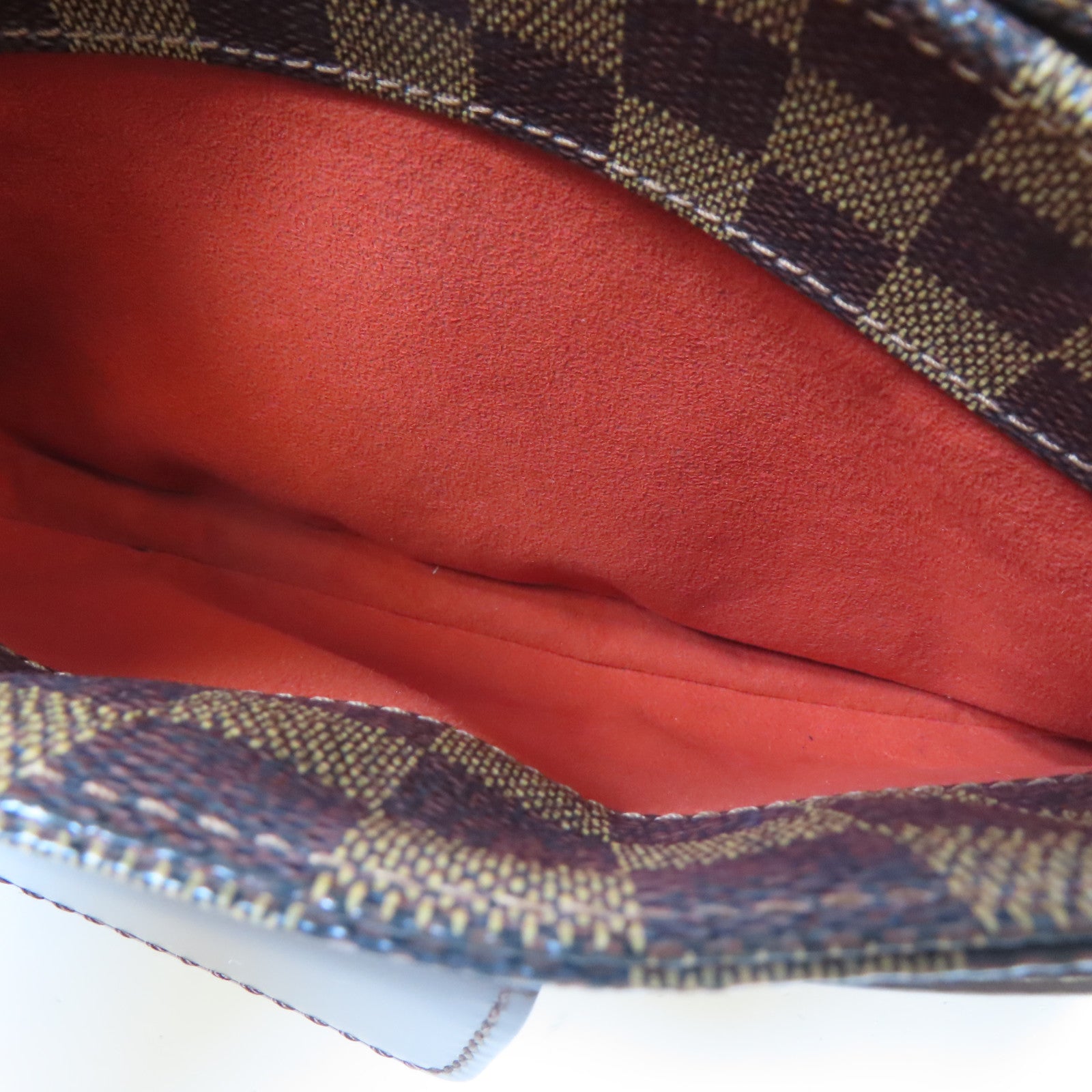 LOUIS VUITTON Damier Ebene Aubagne金扣肩背袋啡色
