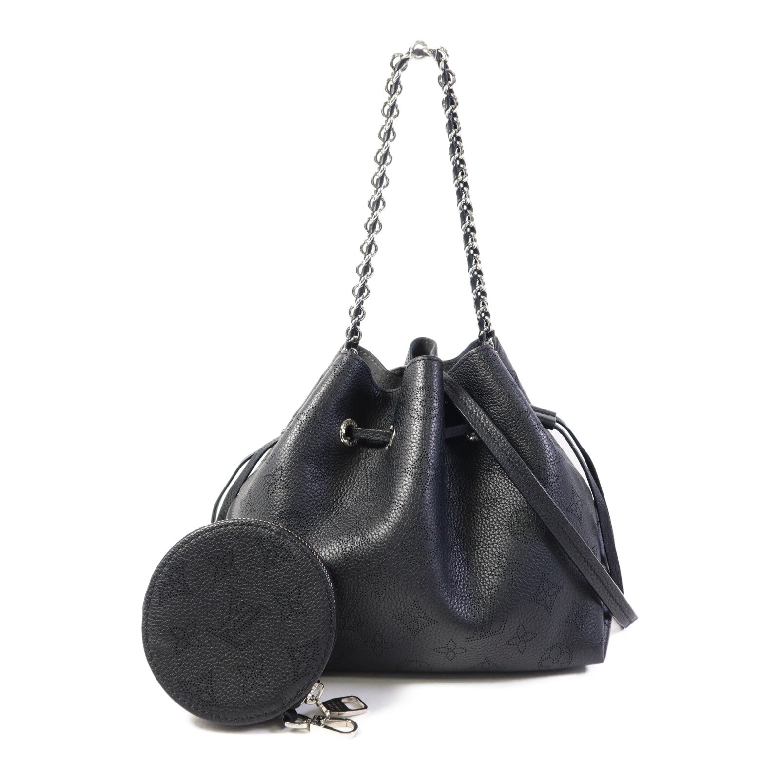 LOUIS VUITTON Mahina Bella銀扣手挽肩背兩用袋