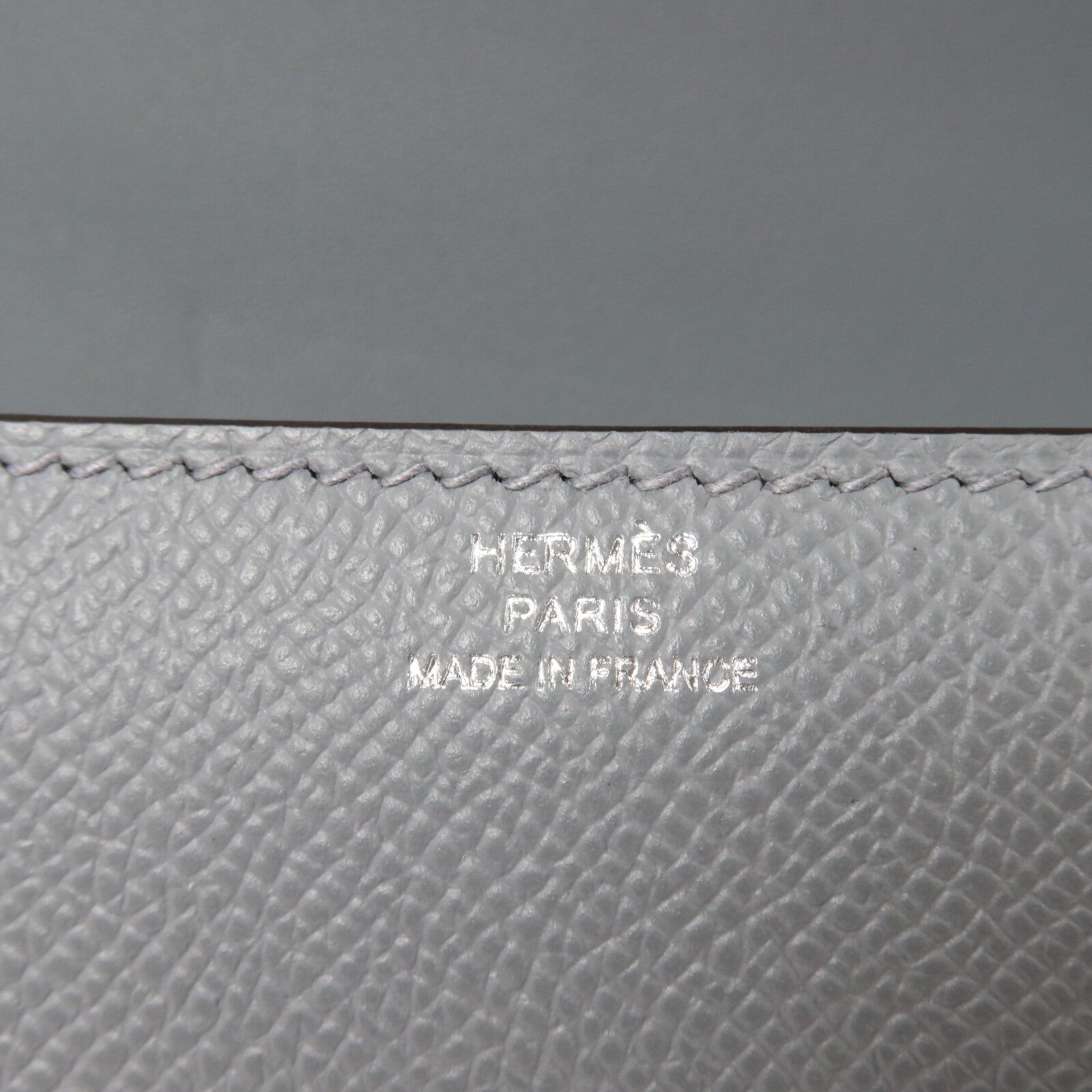 HERMES Epsom皮革Constance Elan肩背袋Gris Pantin