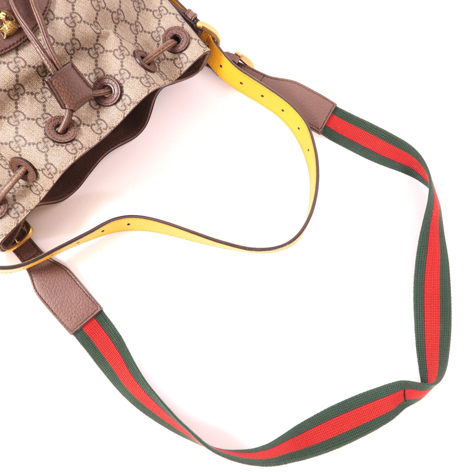 GUCCI 塗層帆布Shoulder Bag金扣手挽肩背兩用袋