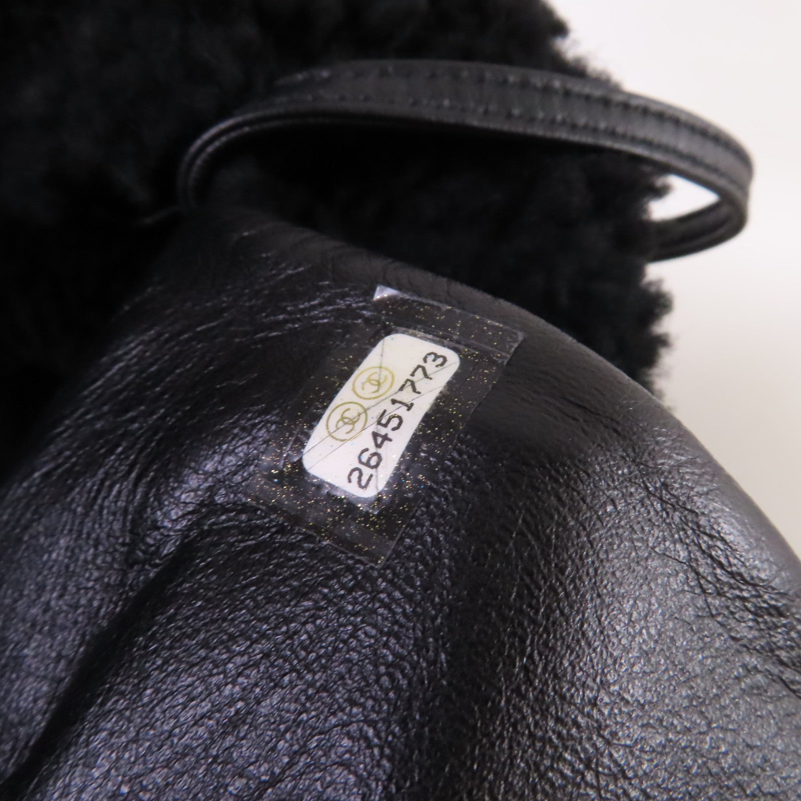 CHANEL 菱格羊皮皮革Tote Bag銀扣鏈帶肩背袋黑色