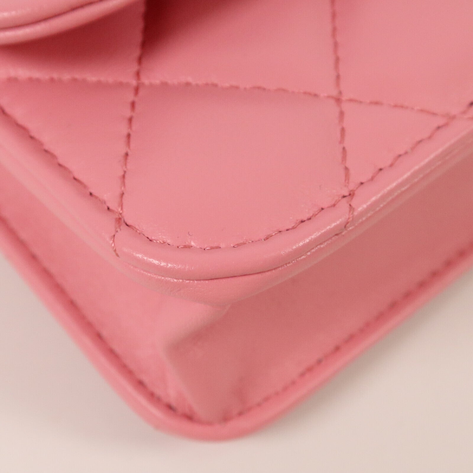 CHANEL 羊皮皮革Mini Top Handle金扣手挽肩背兩用袋