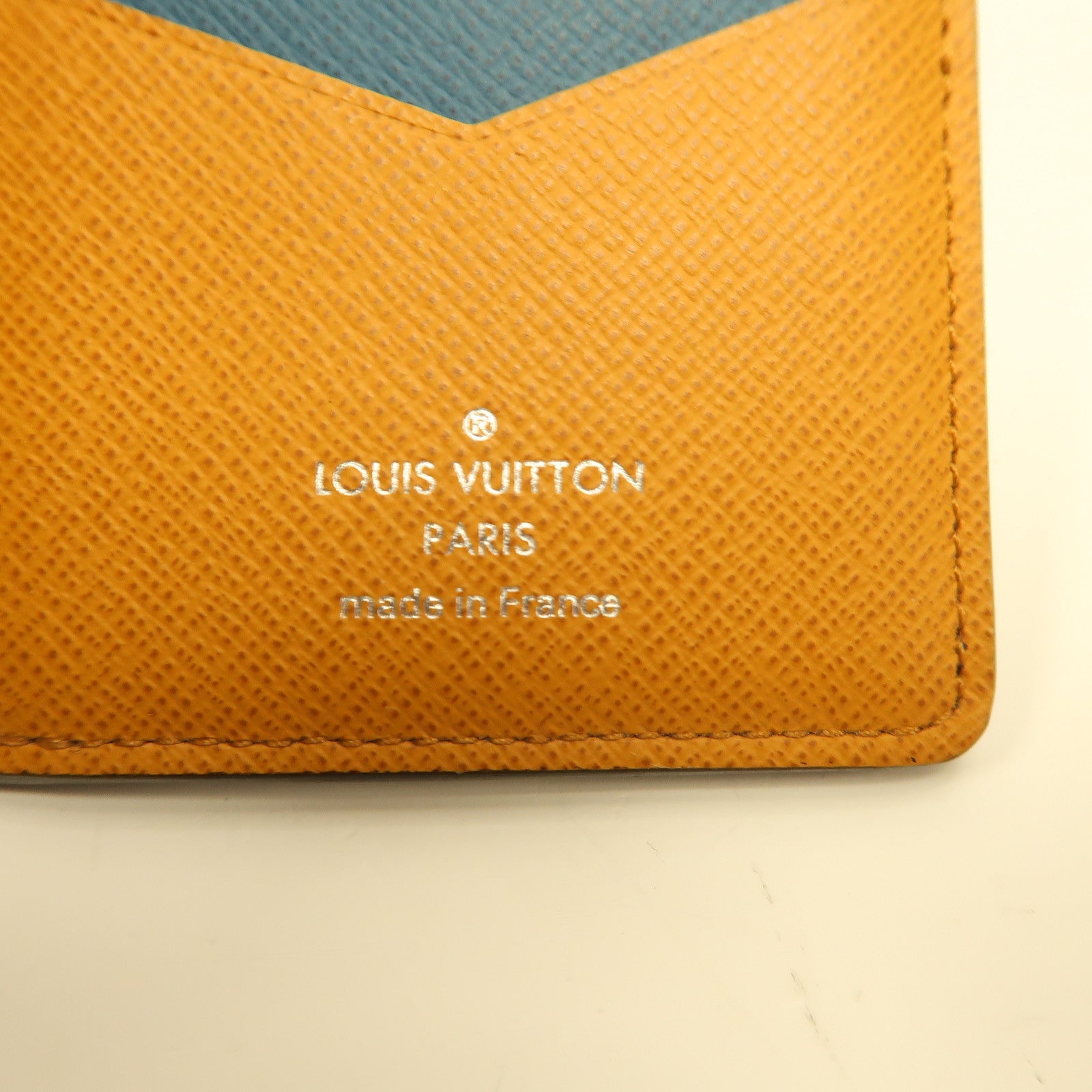 LOUIS VUITTON Epi/Monogram Card Holder卡片套藍色/啡色