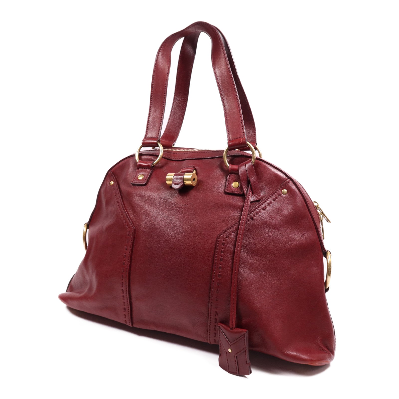 YVES SAINT LAURENT 牛皮皮革Muse金扣肩背袋