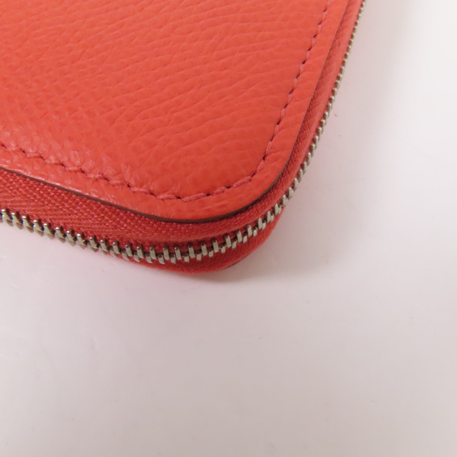 HERMES Epsom皮革Sikin Coin Purse零錢包Rouge Pivoine