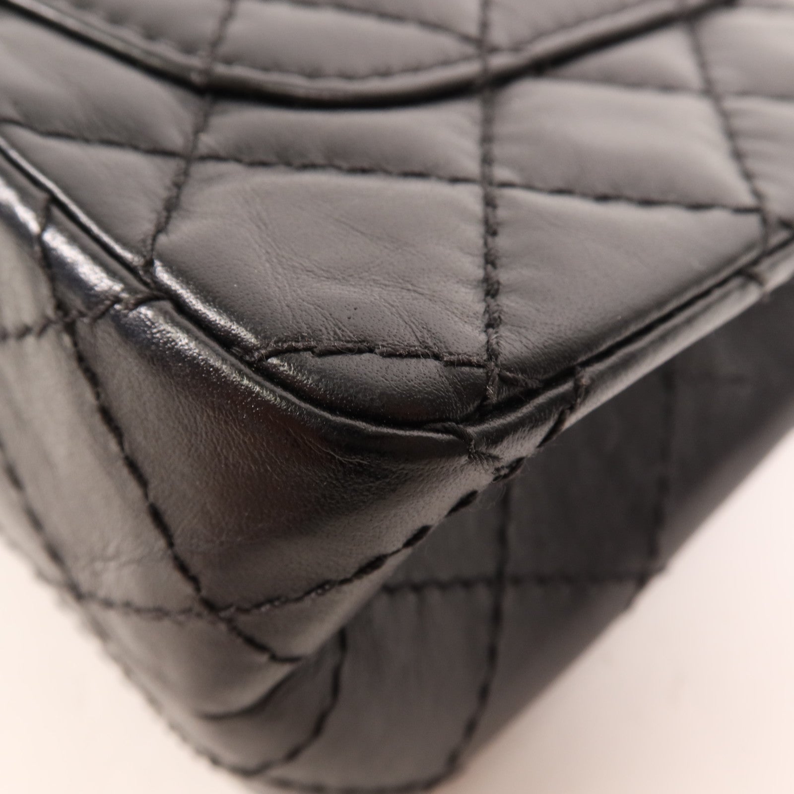 CHANEL 羊皮皮革2.55 Mini金扣鏈帶肩背袋