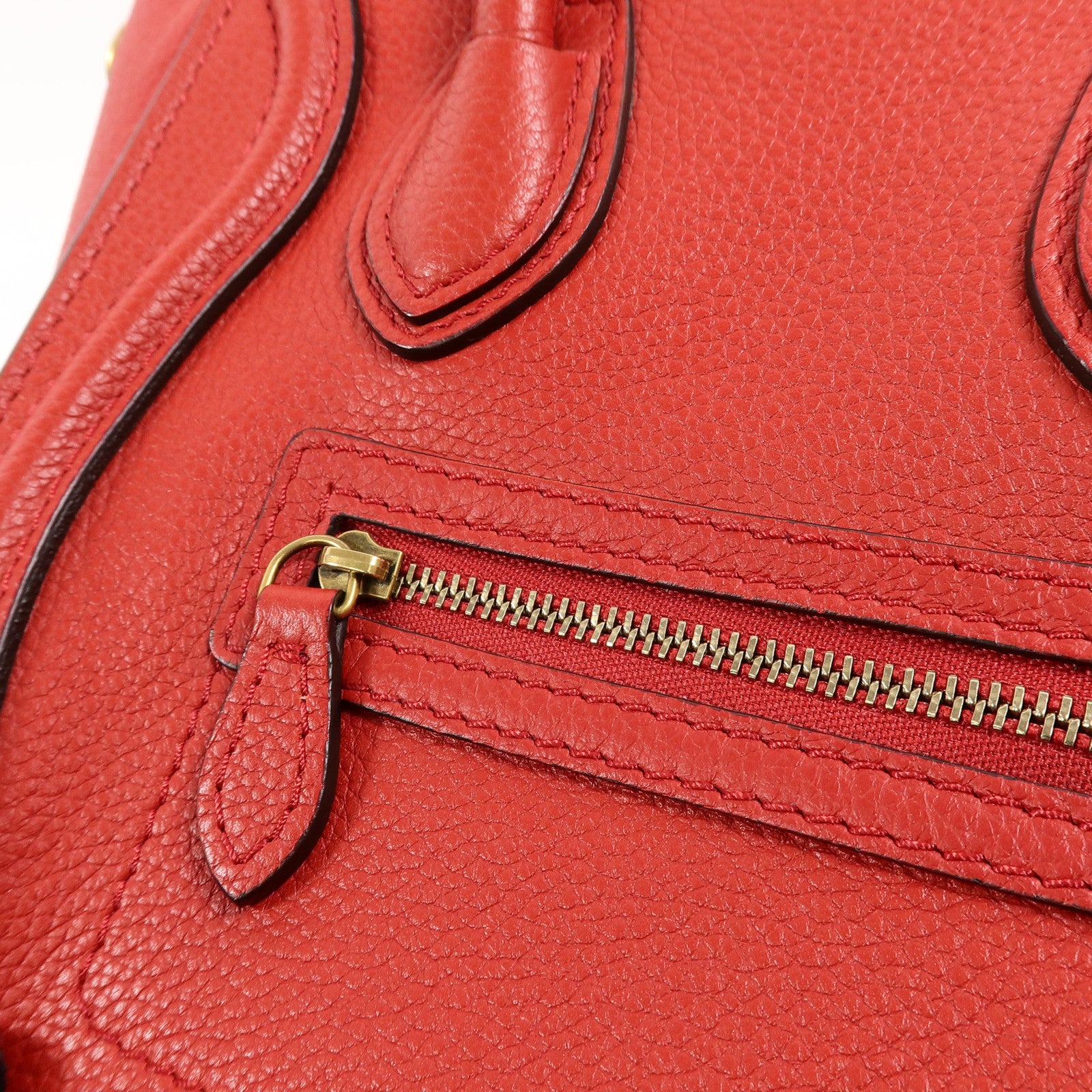 CELINE 牛皮皮革Nano Luggage手挽肩背兩用袋