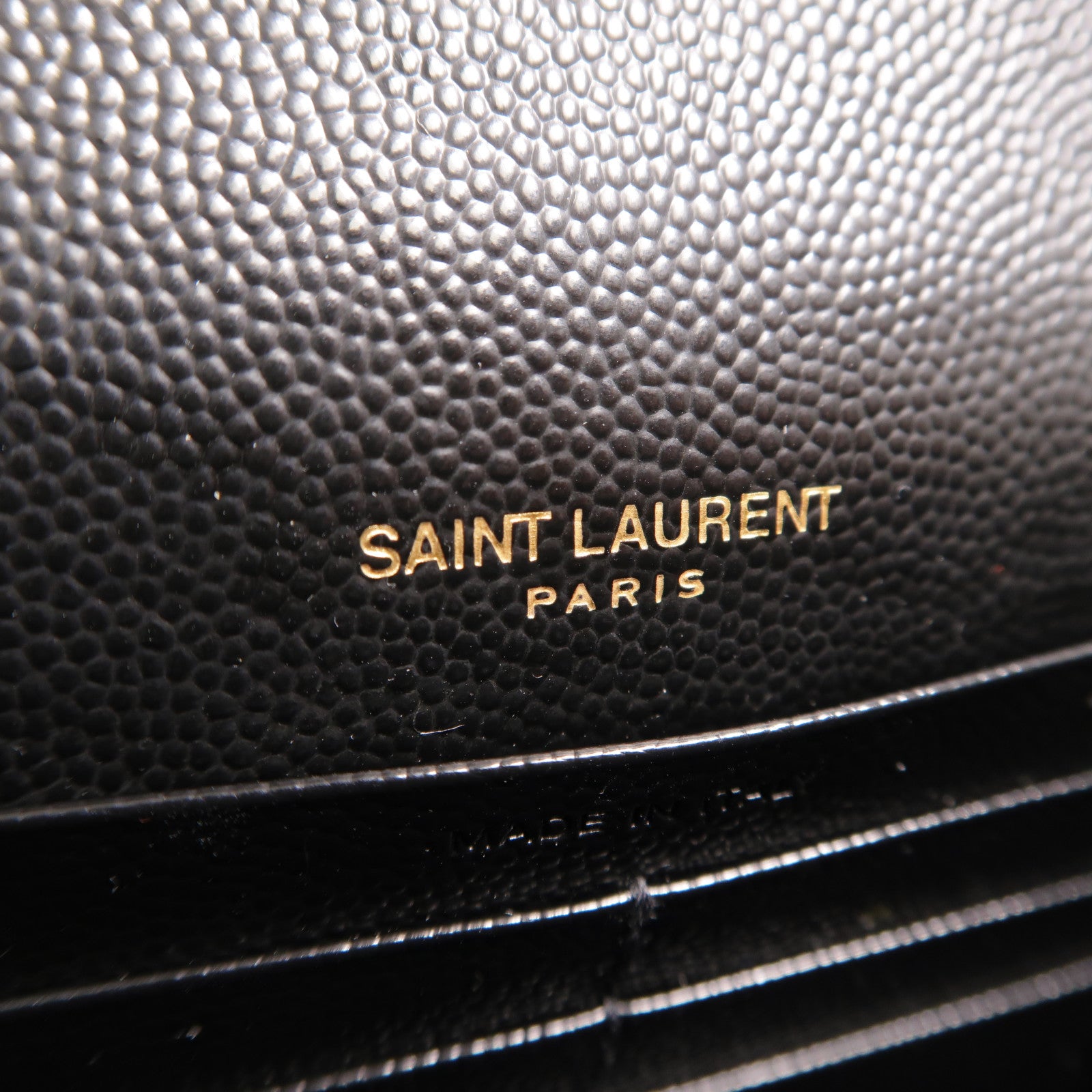 YVES SAINT LAURENT 牛皮皮革Cassandre Wallet On Chain鏈帶肩背袋