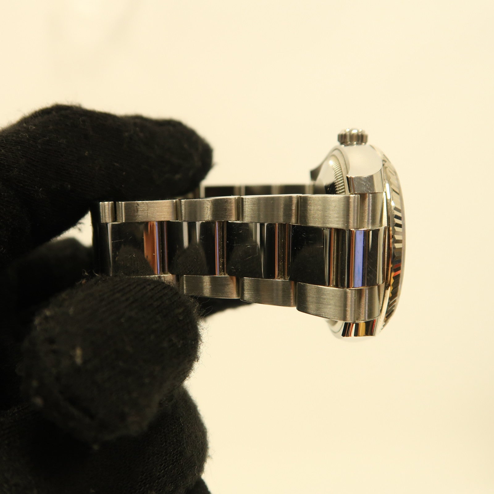 ROLEX Oyster Perpetual Date不鏽鋼手錶自動機芯銀色