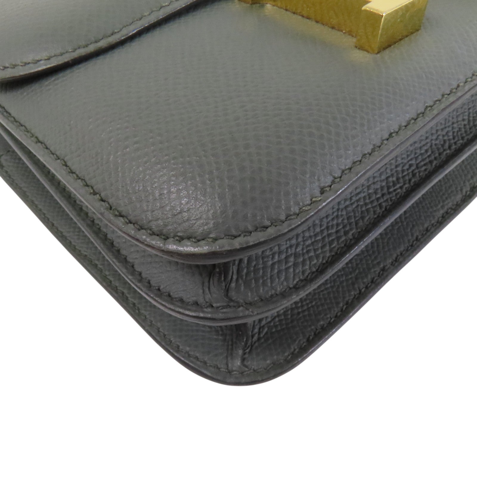 HERMES Epsom皮革Constance Mini金扣肩背袋
