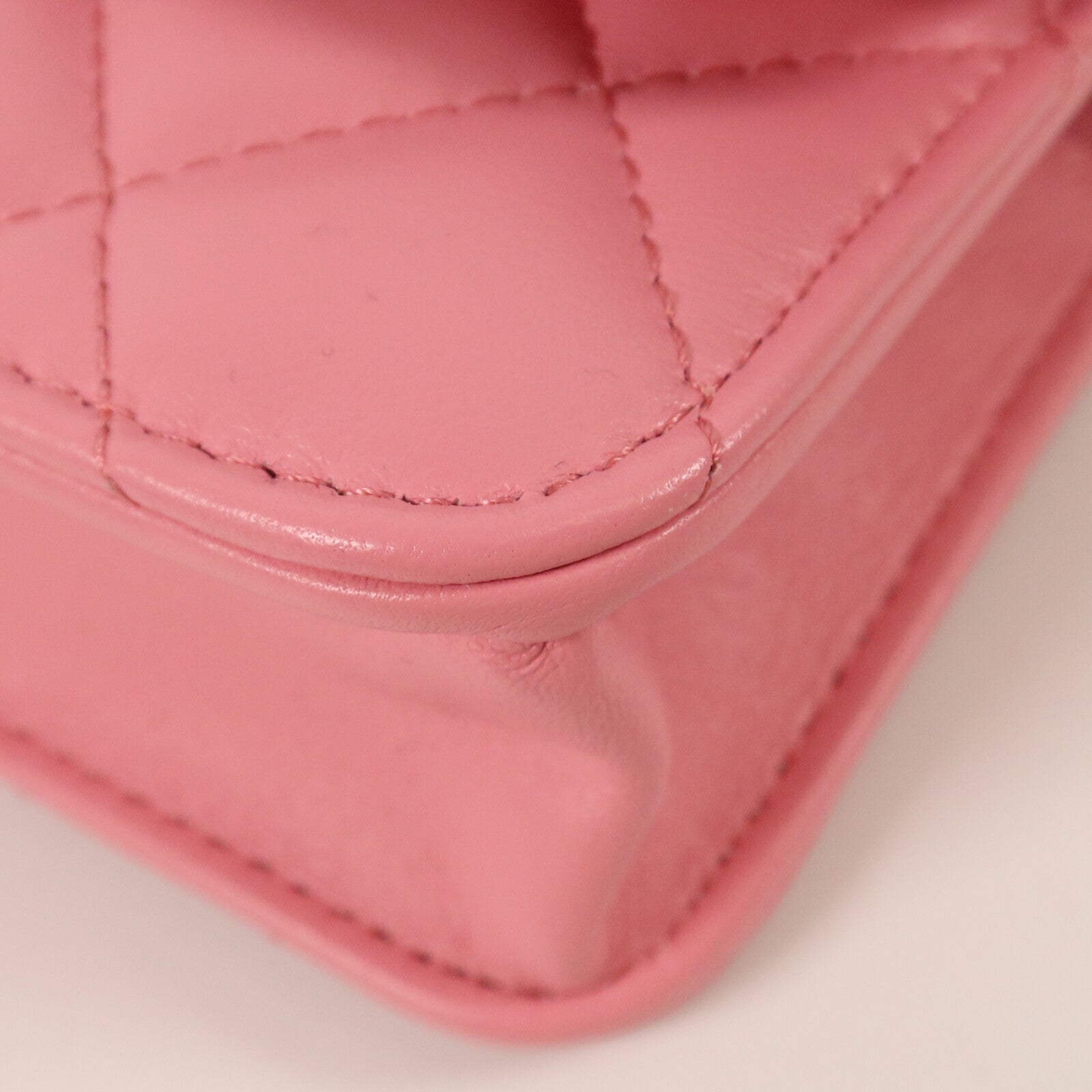 CHANEL 羊皮皮革Mini Top Handle金扣手挽肩背兩用袋