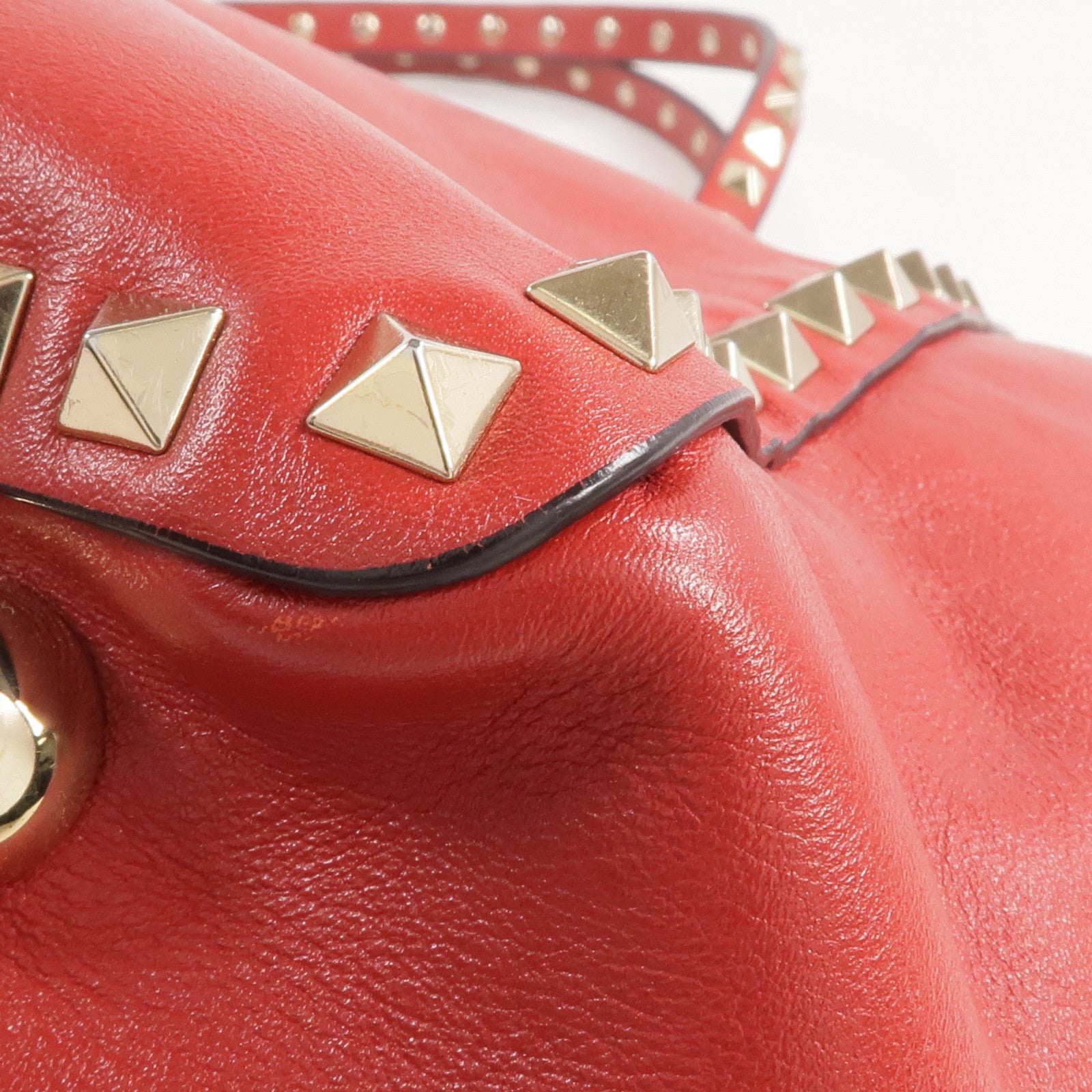 Valentino 【激減優惠】皮革Rockstud Tote金扣手挽肩背兩用袋