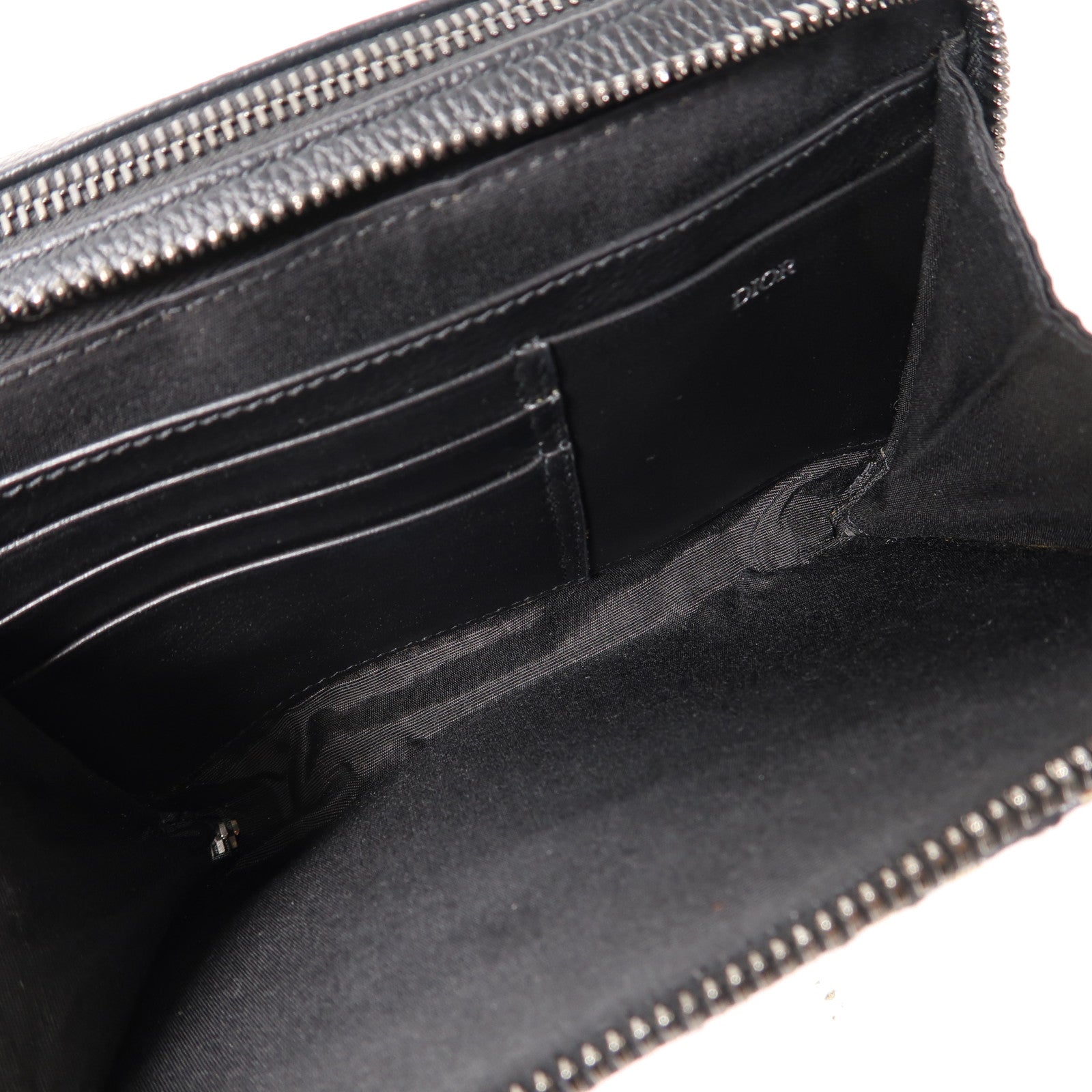 Dior 帆布Shoulder Bag銀扣肩背袋藍色