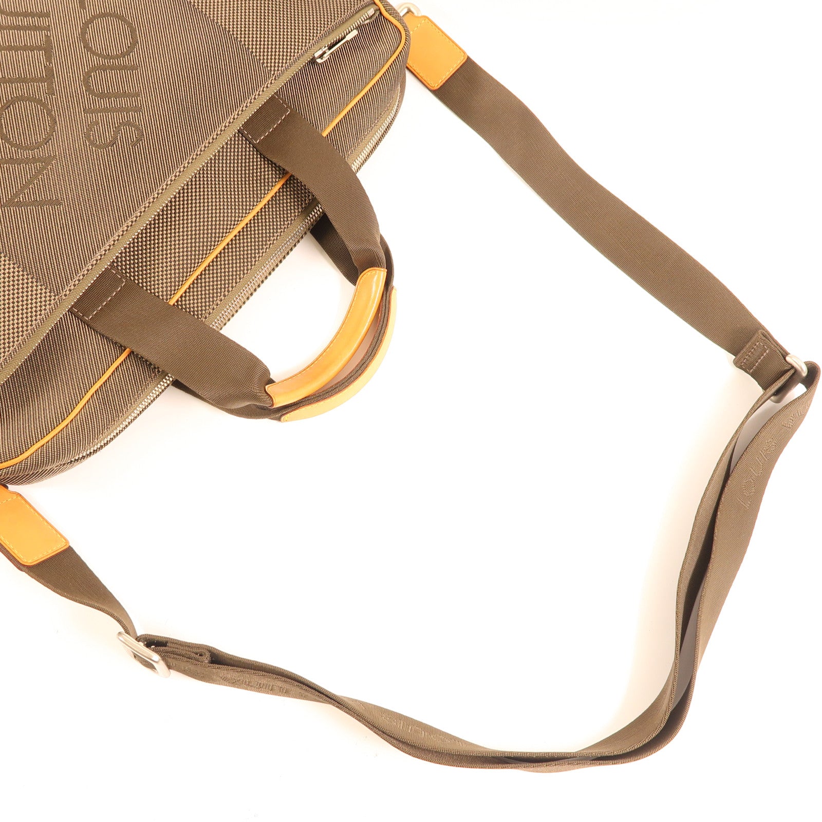LOUIS VUITTON Damier Geant Associe銀扣手挽肩背兩用袋