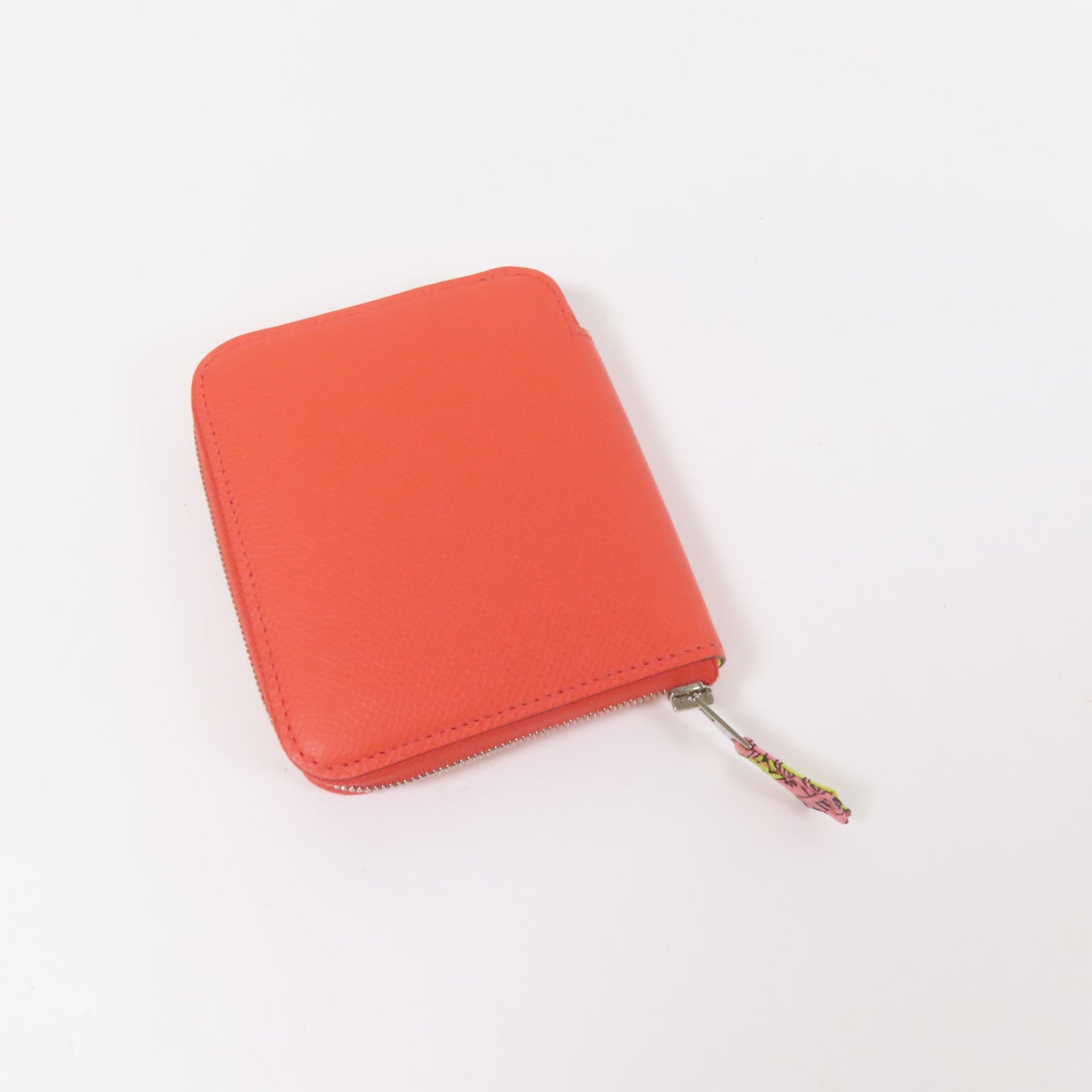 HERMES Epsom皮革Sikin Coin Purse零錢包Rouge Pivoine
