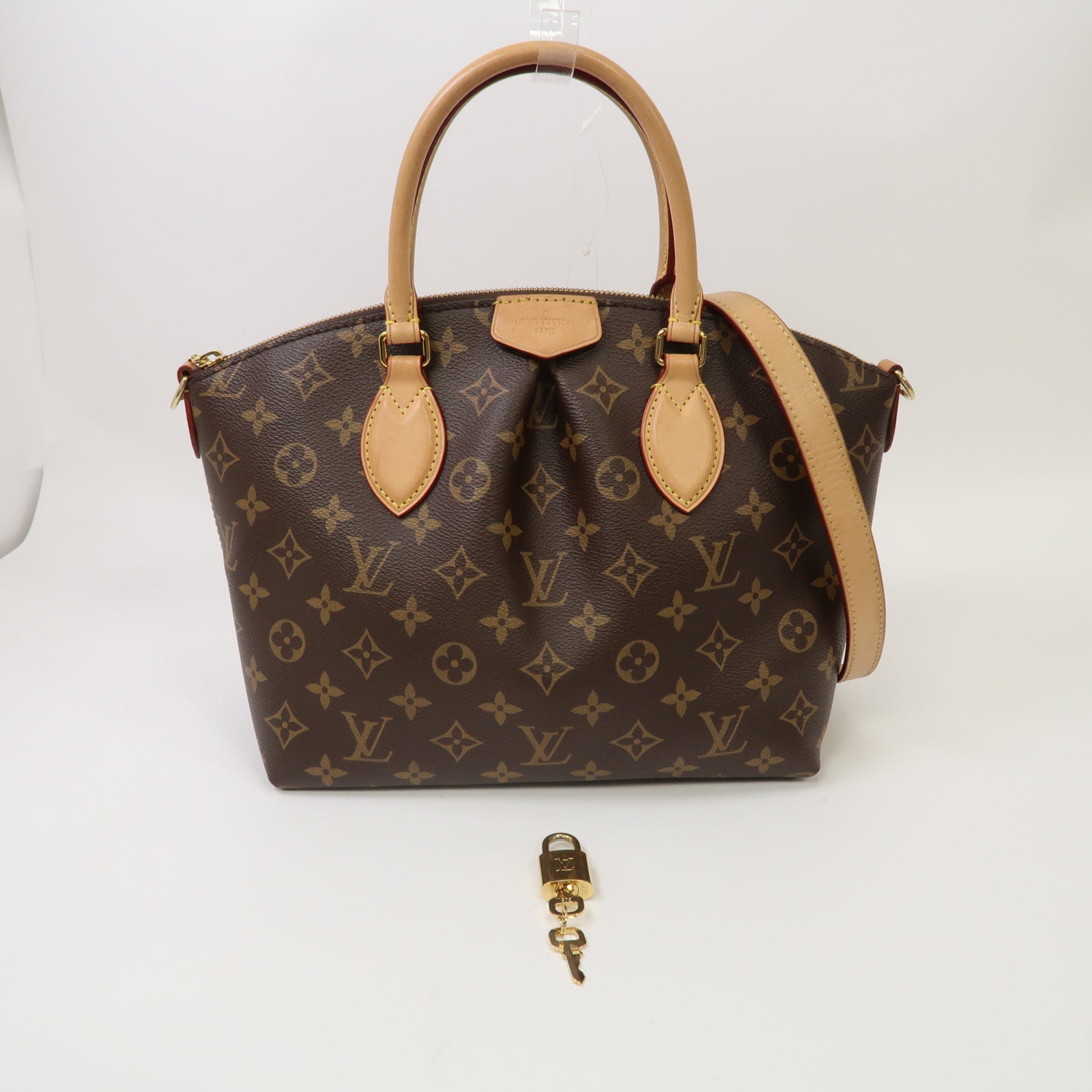 LOUIS VUITTON 【激減優惠】Monogram Boetie PM金扣手挽肩背兩用袋啡色