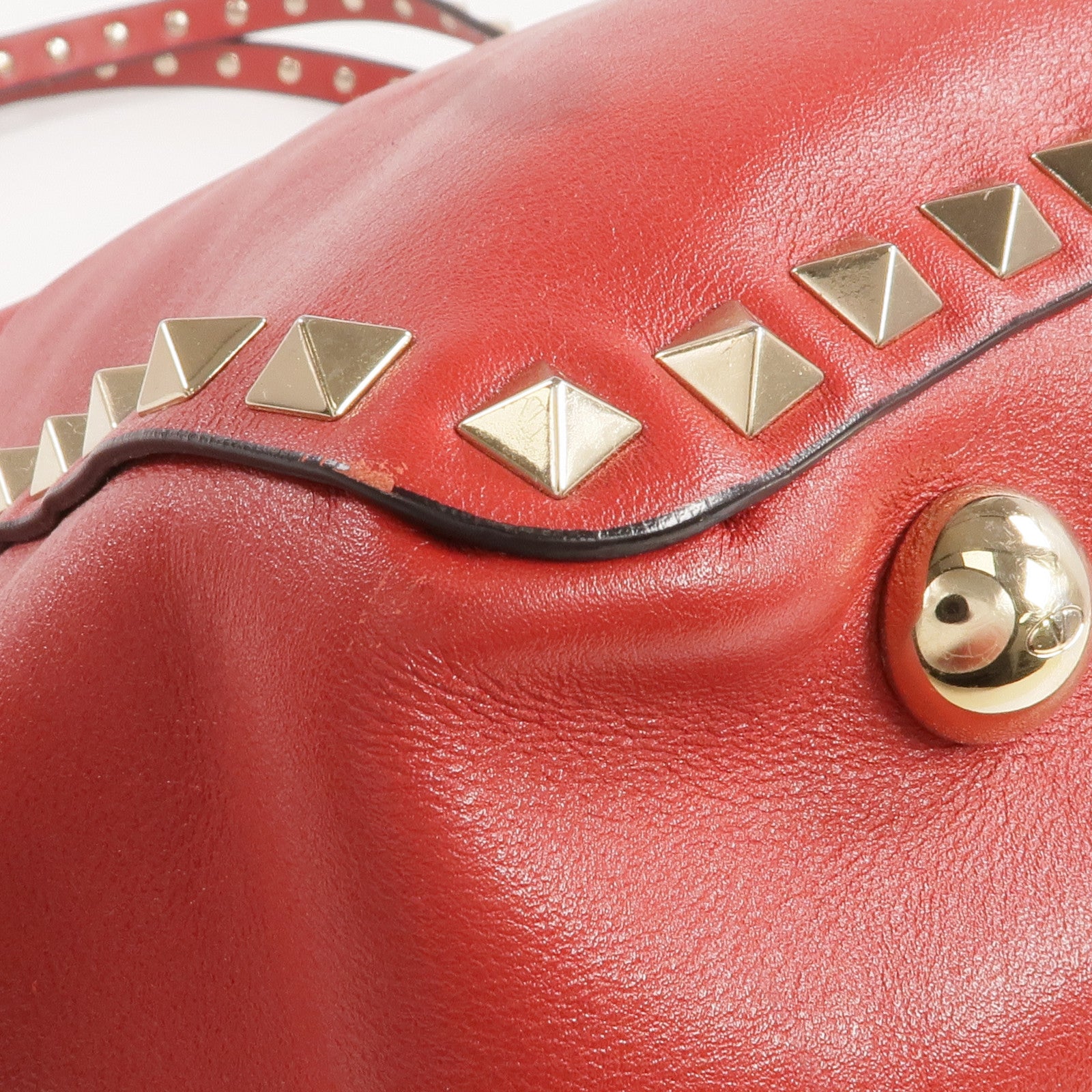 Valentino 【激減優惠】皮革Rockstud Tote金扣手挽肩背兩用袋