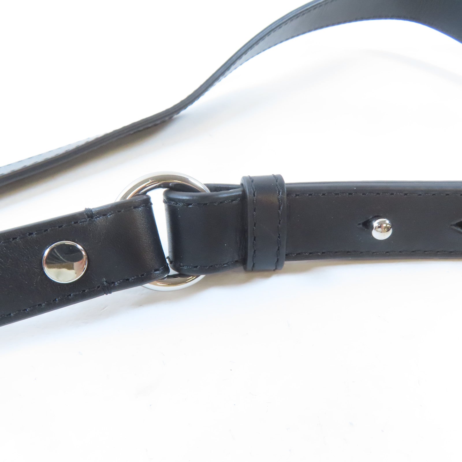 alexanderwang 羊皮皮革Waist Bag銀扣腰包黑色
