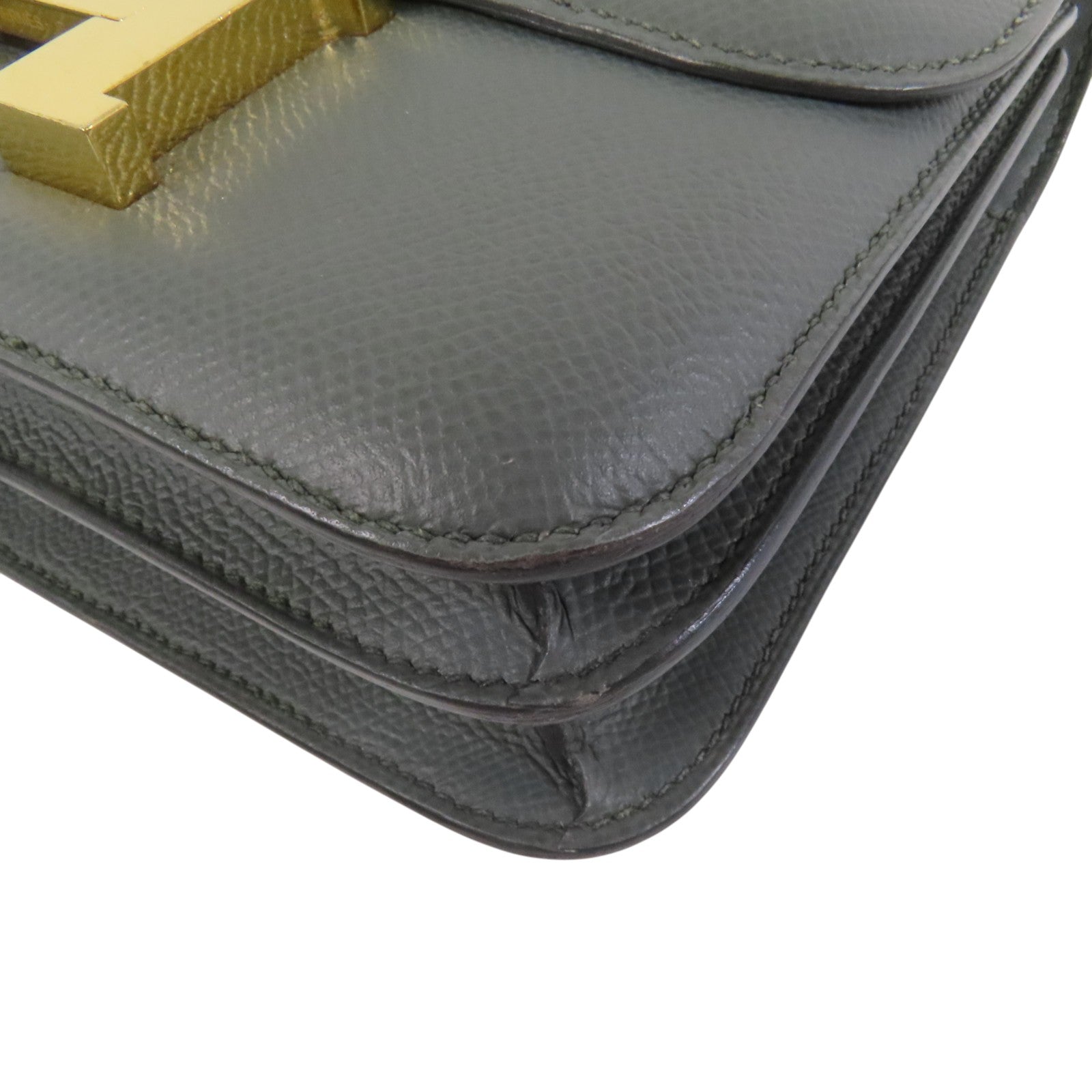 HERMES Epsom皮革Constance Mini金扣肩背袋