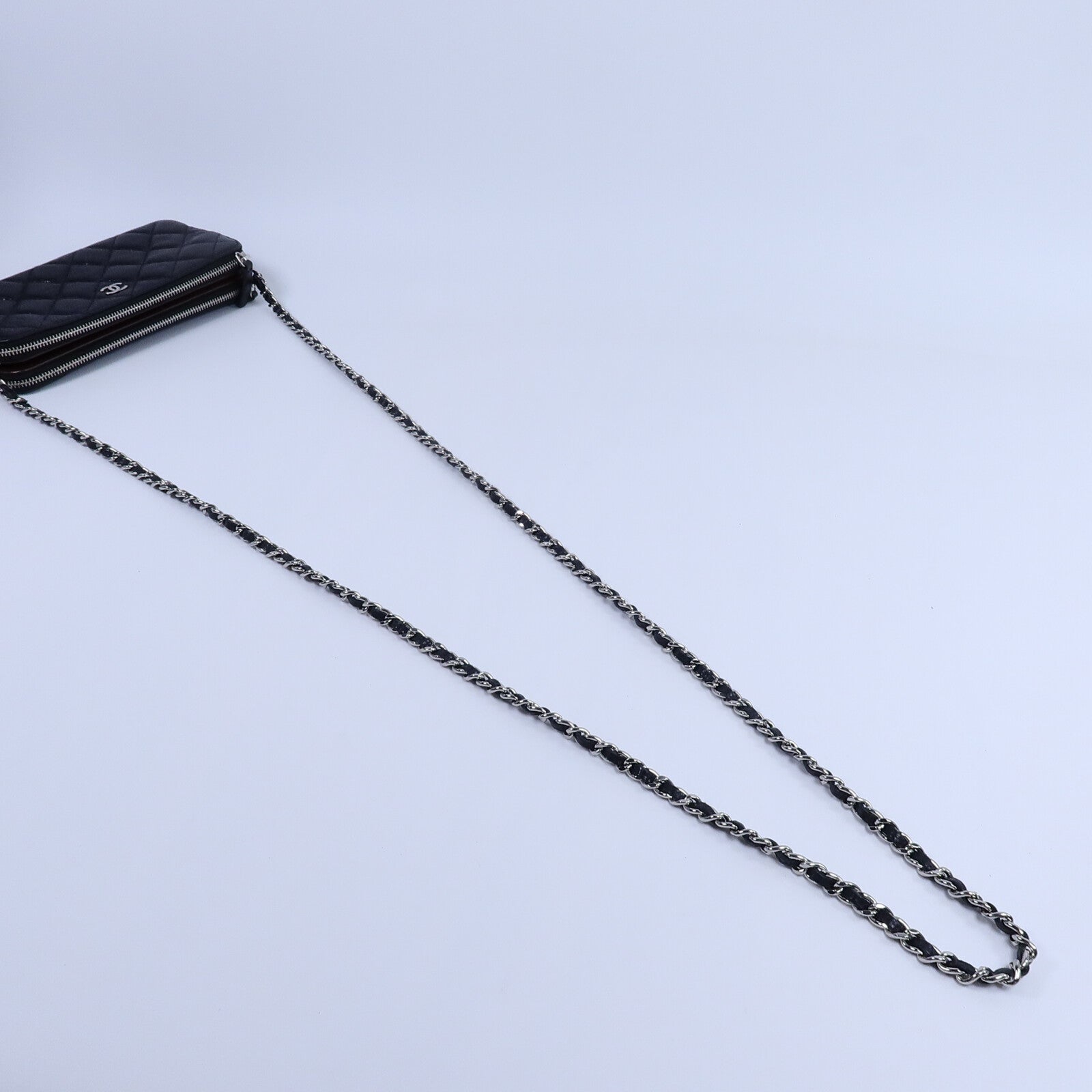 CHANEL 牛皮皮革WOC Wallet On Chain鏈帶肩背袋