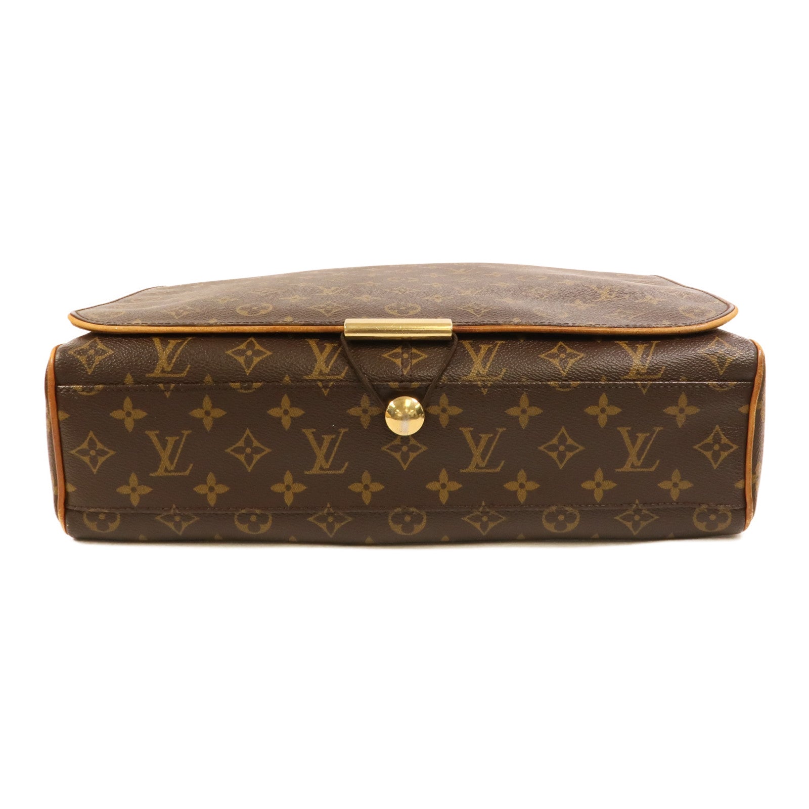 LOUIS VUITTON Monogram Abbesses金扣肩背袋棕色