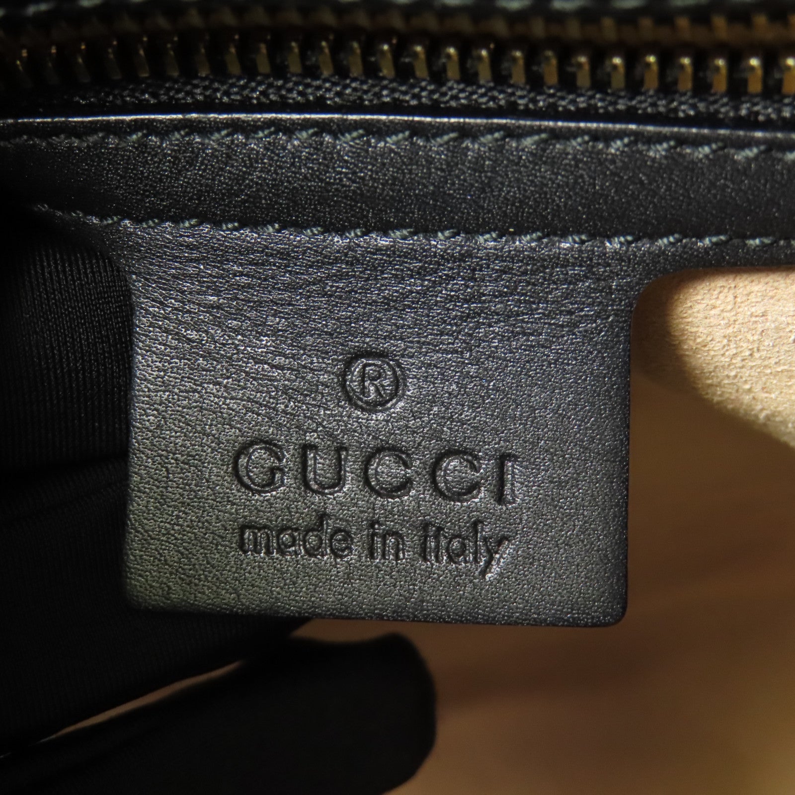 GUCCI 牛皮皮革Guccissima金扣手挽肩背兩用袋