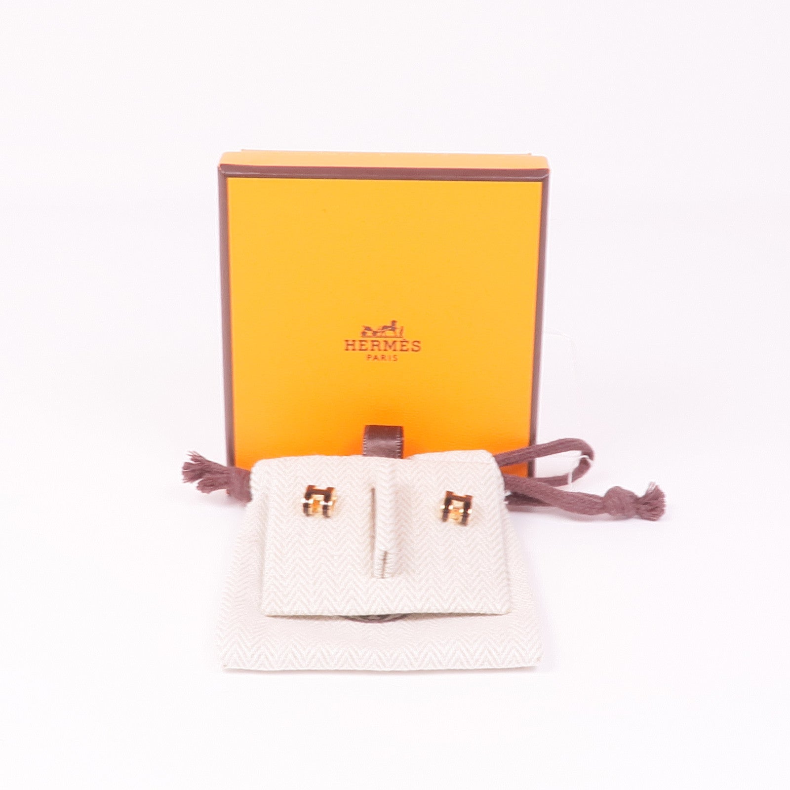 HERMES 金屬Pop H耳環