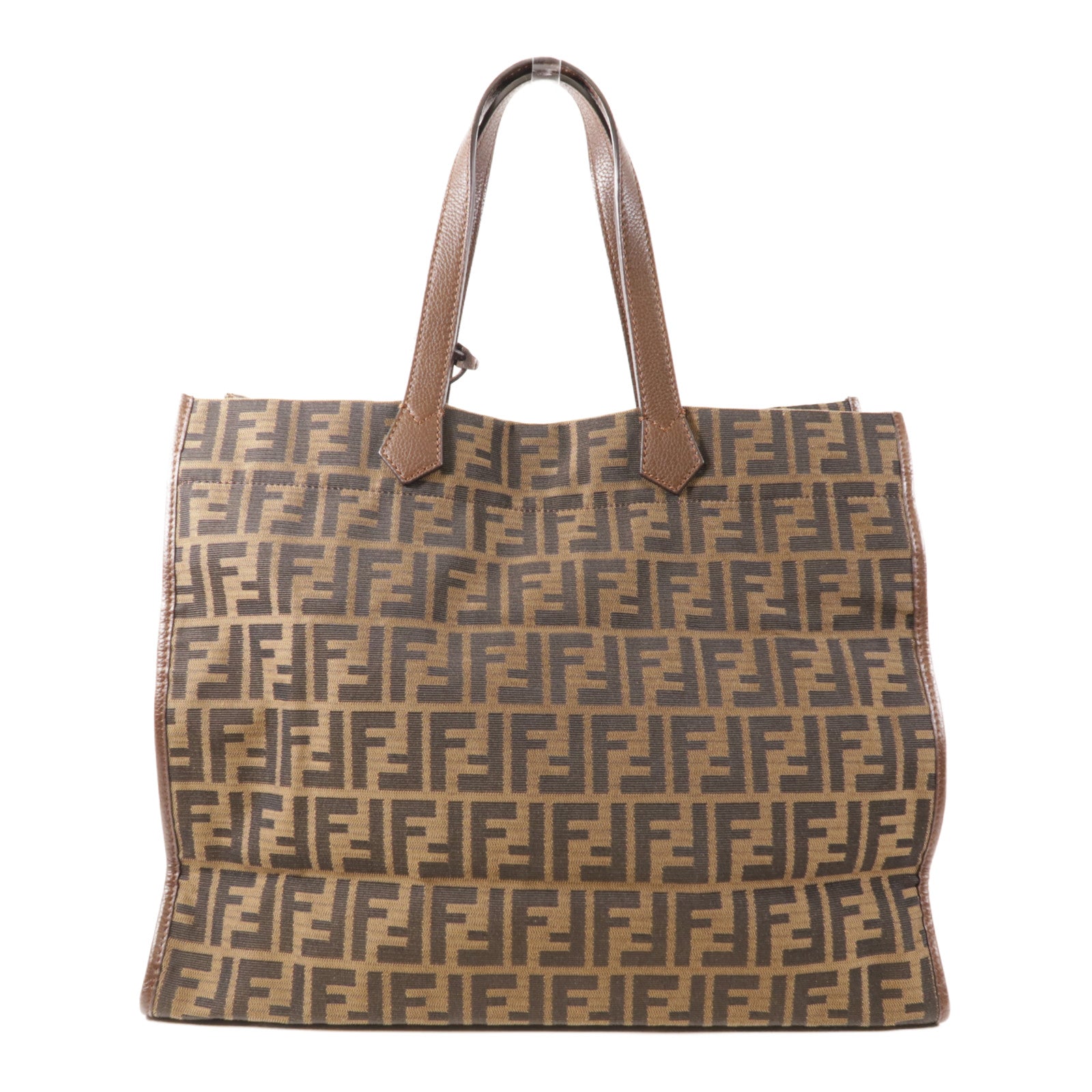 FENDI 帆布Tote Bag金扣手挽袋