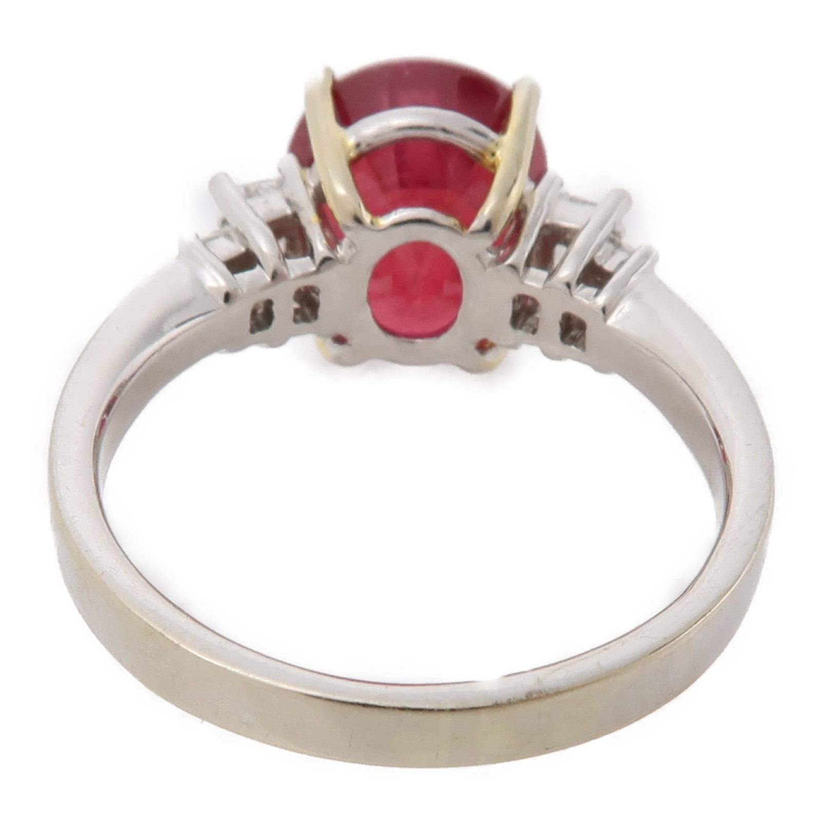 JEWELRY 18K白金Ruby Ring紅寶石戒指US#5.75