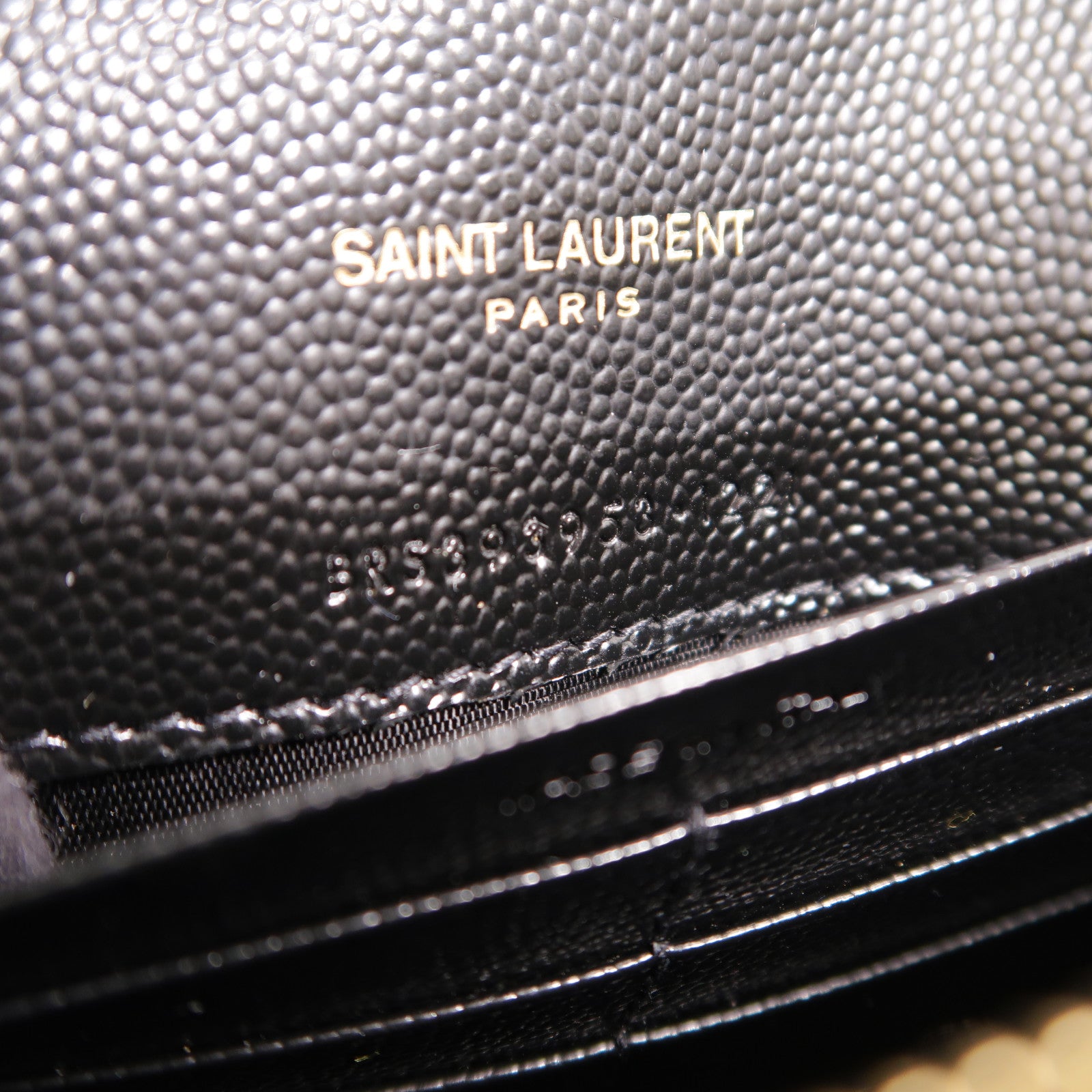 YVES SAINT LAURENT 牛皮皮革Cassandre Wallet On Chain鏈帶肩背袋