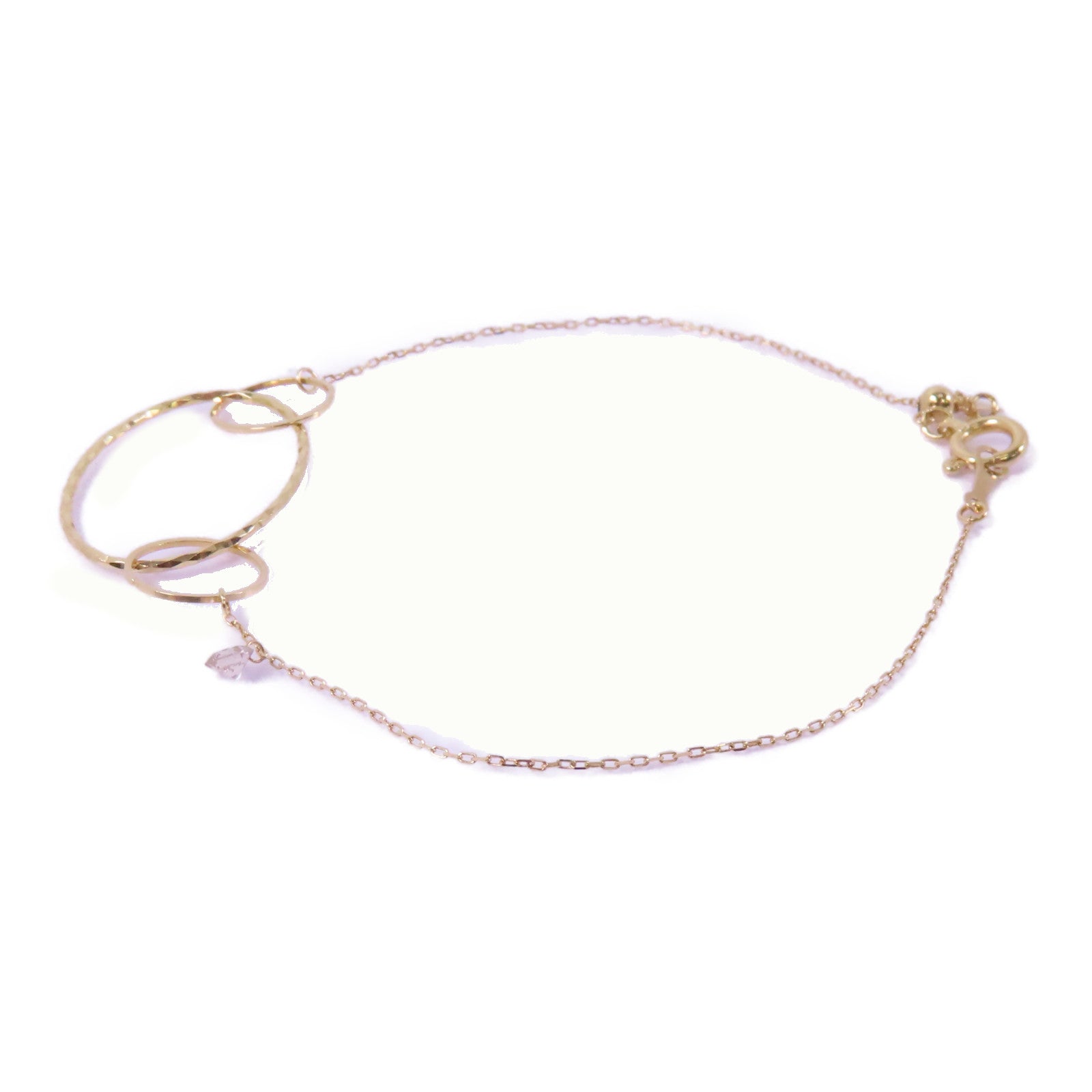 JEWELRY 18K黃金Diamond Bracelet 0.07ct鑽石手鏈