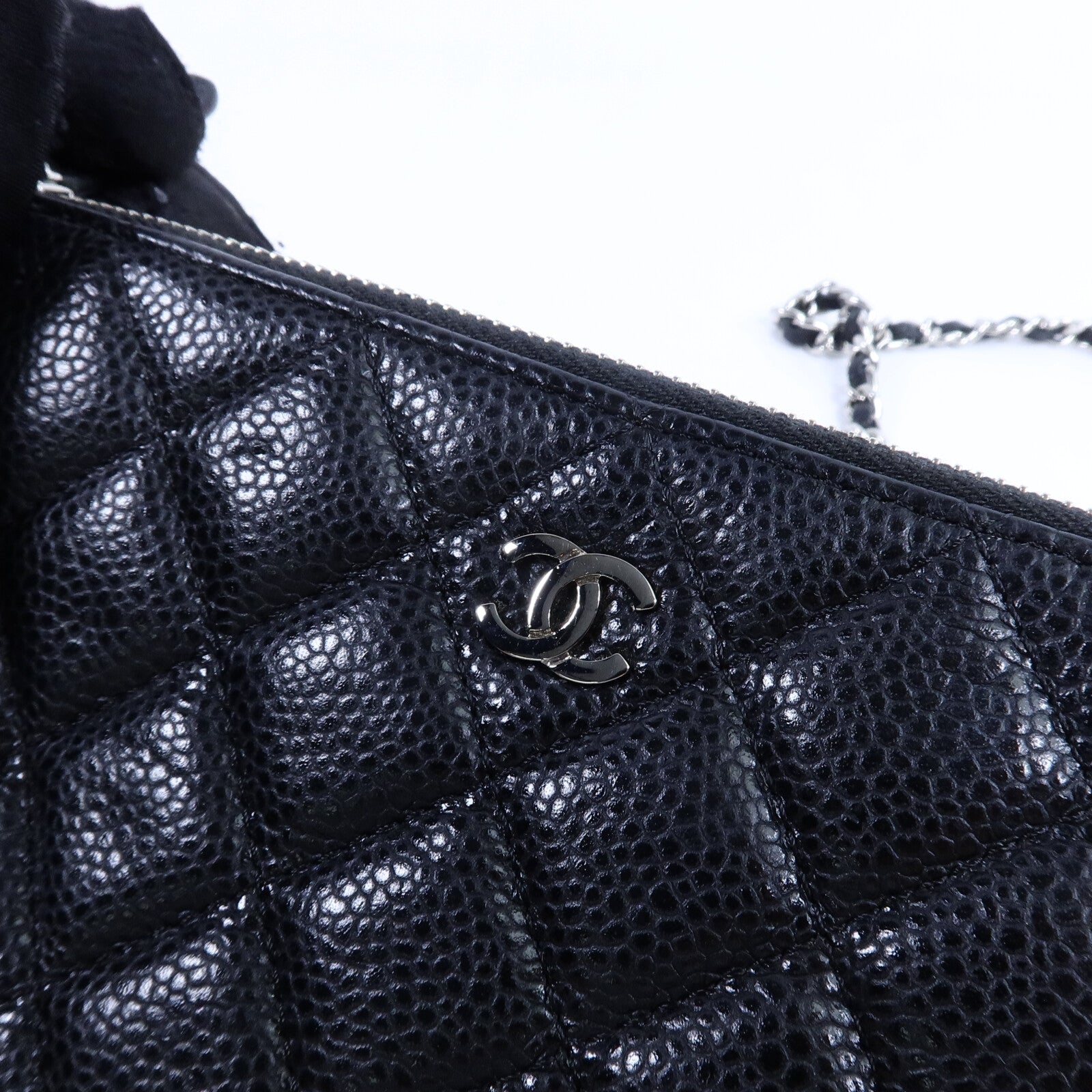 CHANEL 牛皮皮革WOC Wallet On Chain鏈帶肩背袋