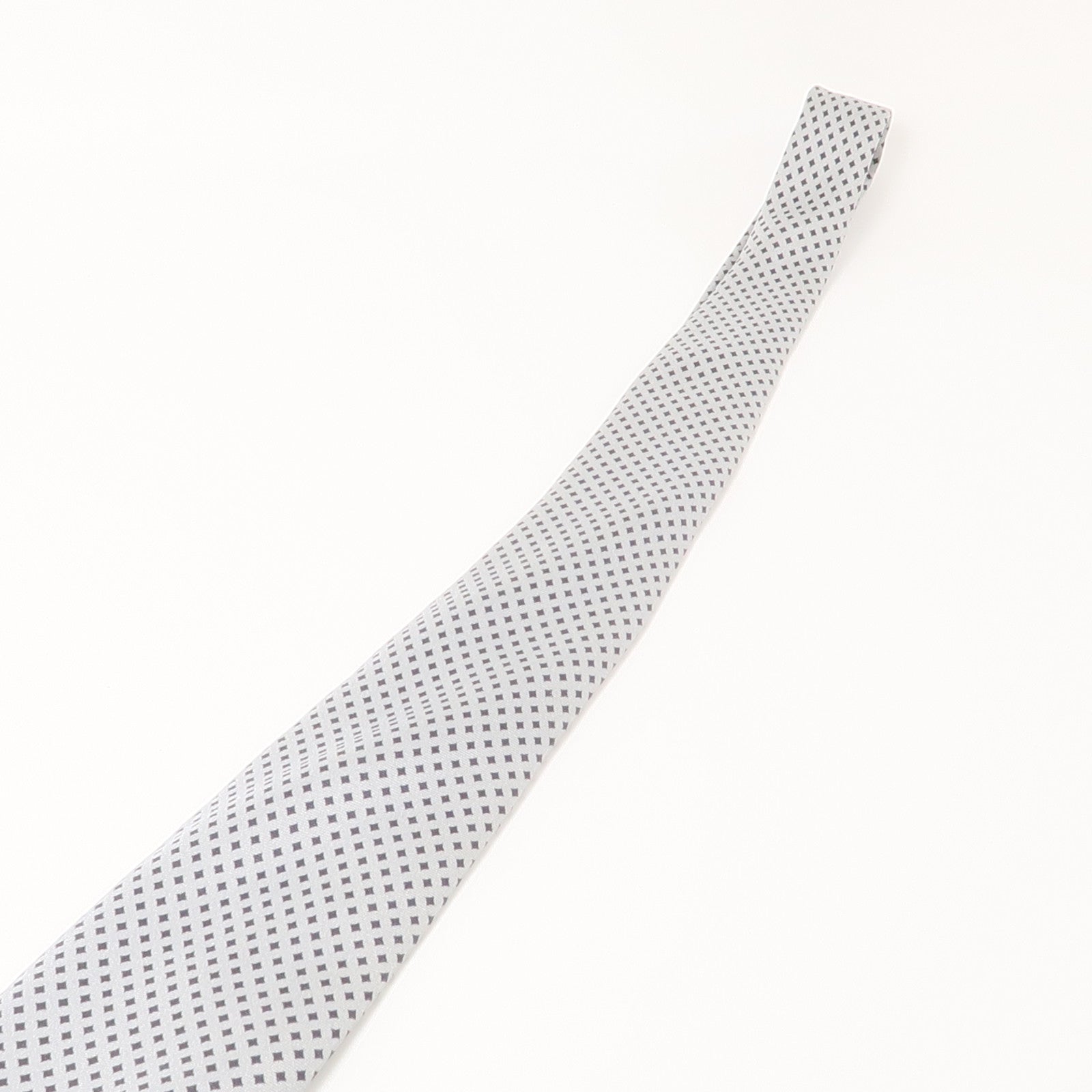 PRADA 【激減優惠】絲質Tie領帶灰色/黑色