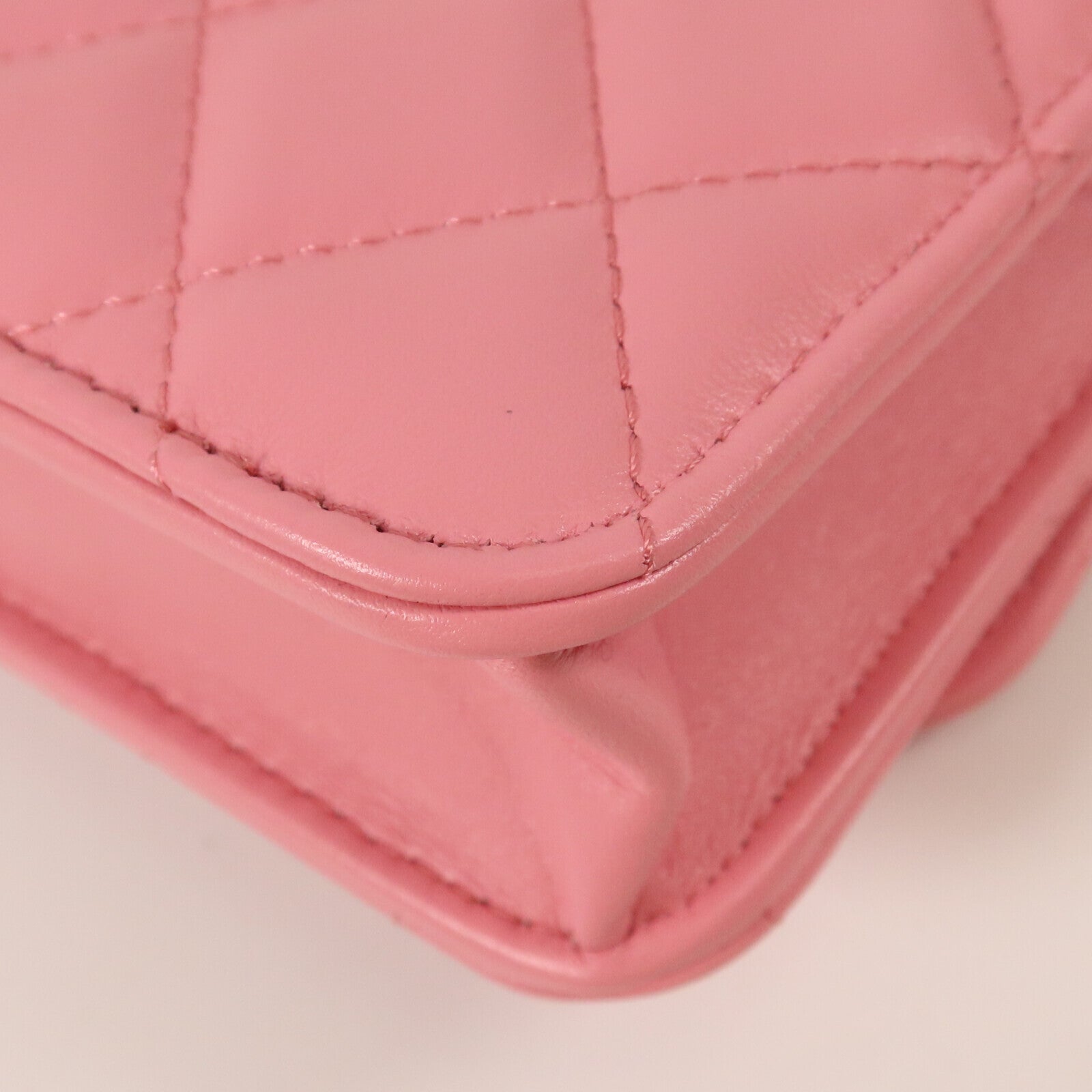 CHANEL 羊皮皮革Mini Top Handle金扣手挽肩背兩用袋