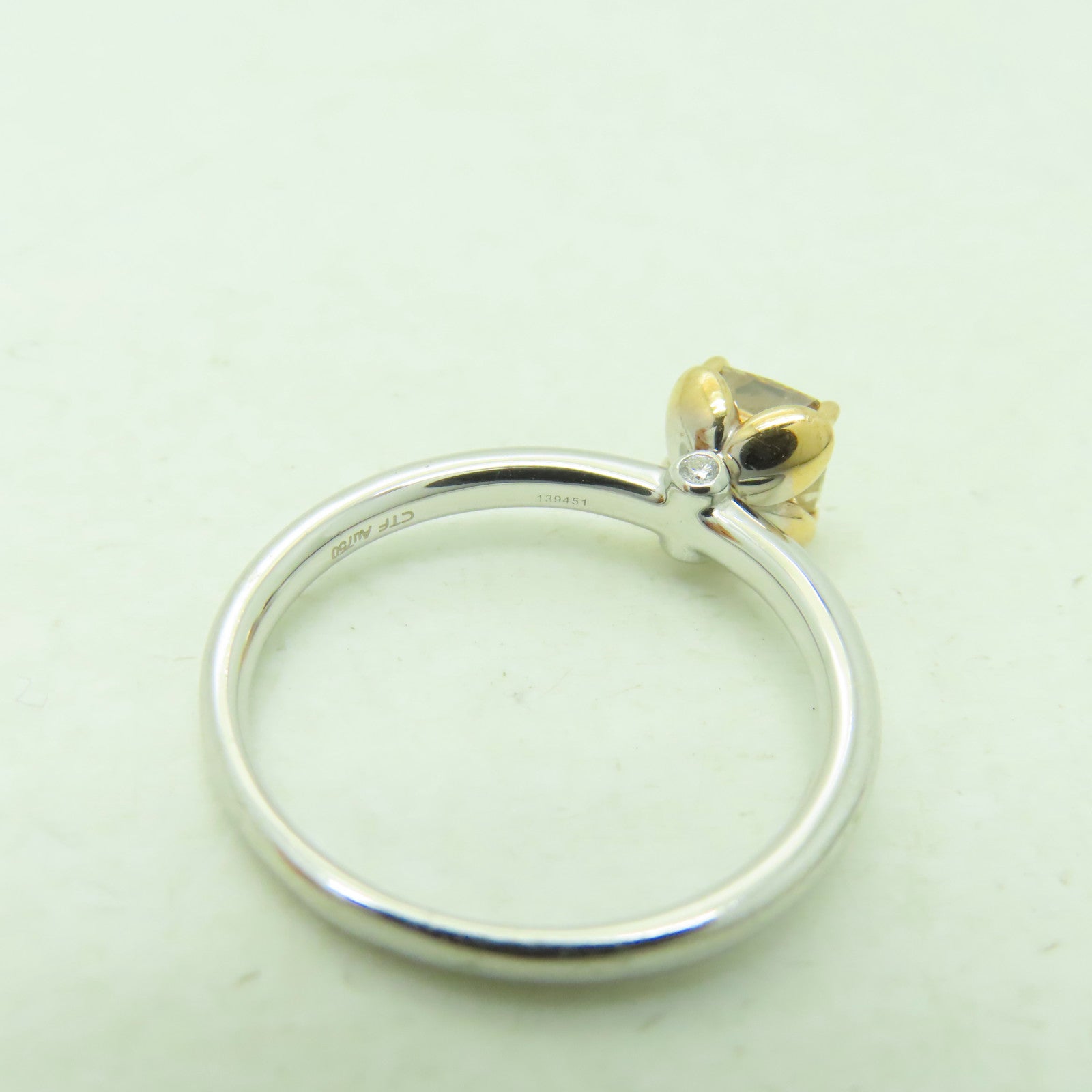 JEWELRY **【激減優惠】18K白金/玫瑰金Diamond Ring1.06ct/0.26ct鑽石戒指US#7.5