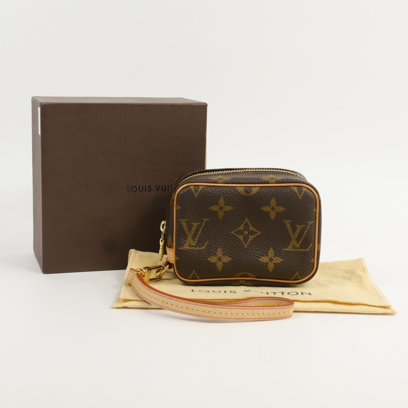 LOUIS VUITTON Monogram Trousse Wapity Pouch金扣手拿包