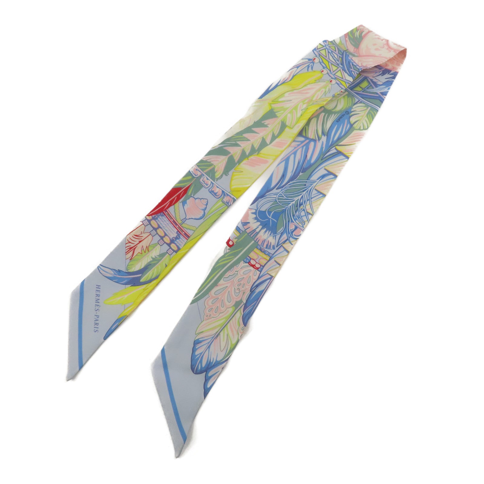 HERMES Twilly Scarf Scarves Silk Multicolor