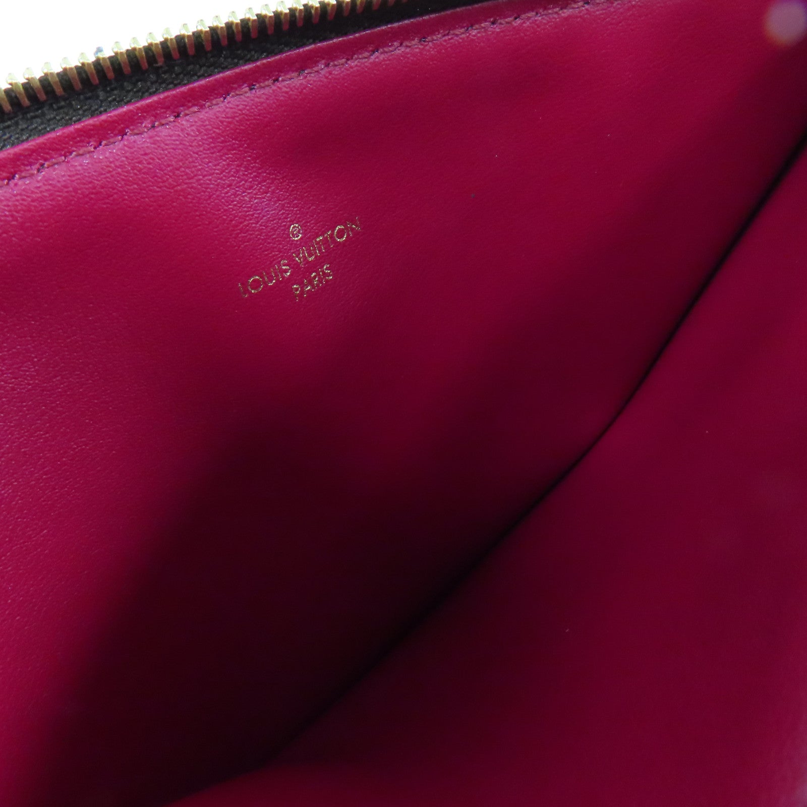LOUIS VUITTON Monogram Felicie Pochette Chain Shoulder Bag金扣鏈帶肩背袋啡色