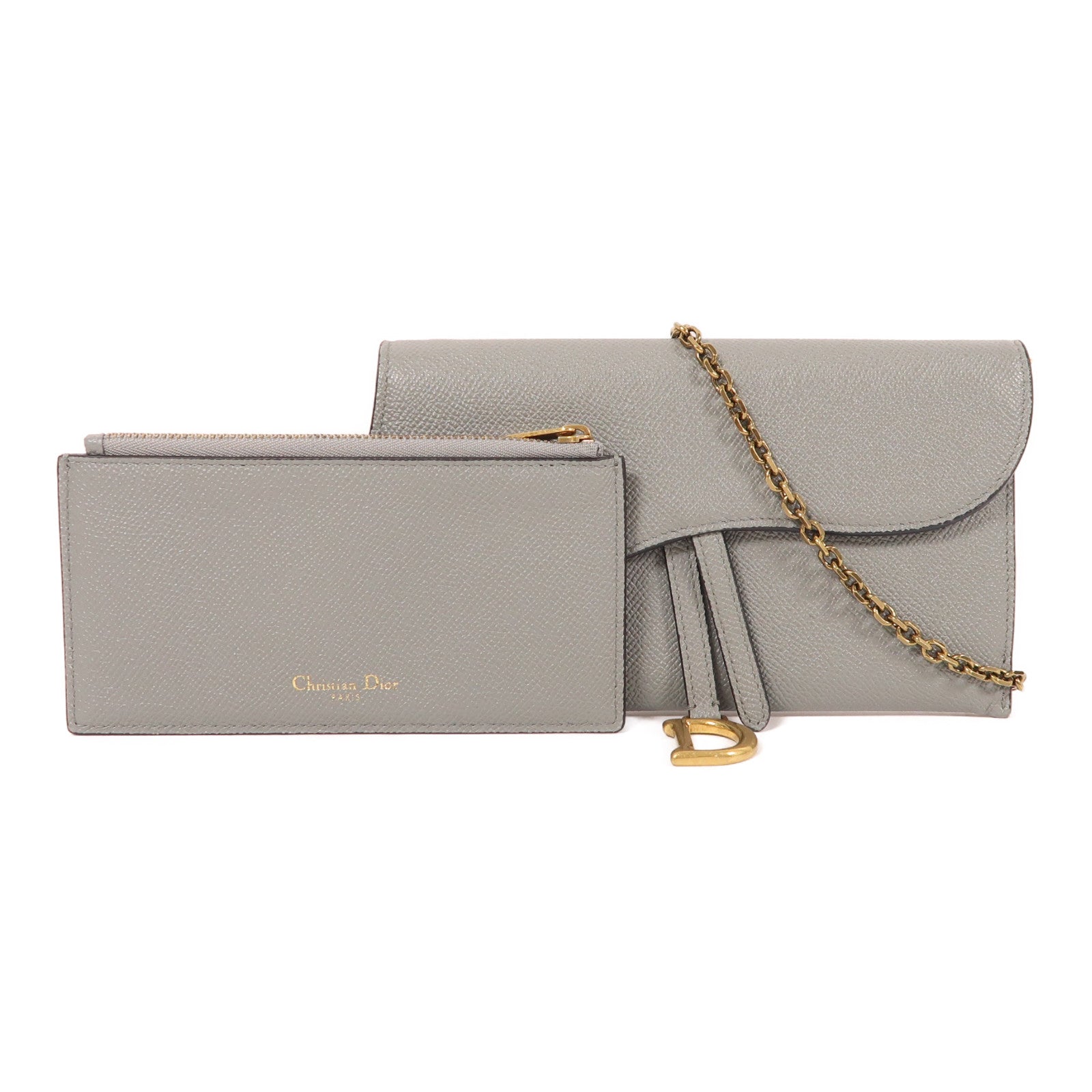 Dior 牛皮皮革Saddle Pouch With Chain鏈帶肩背袋