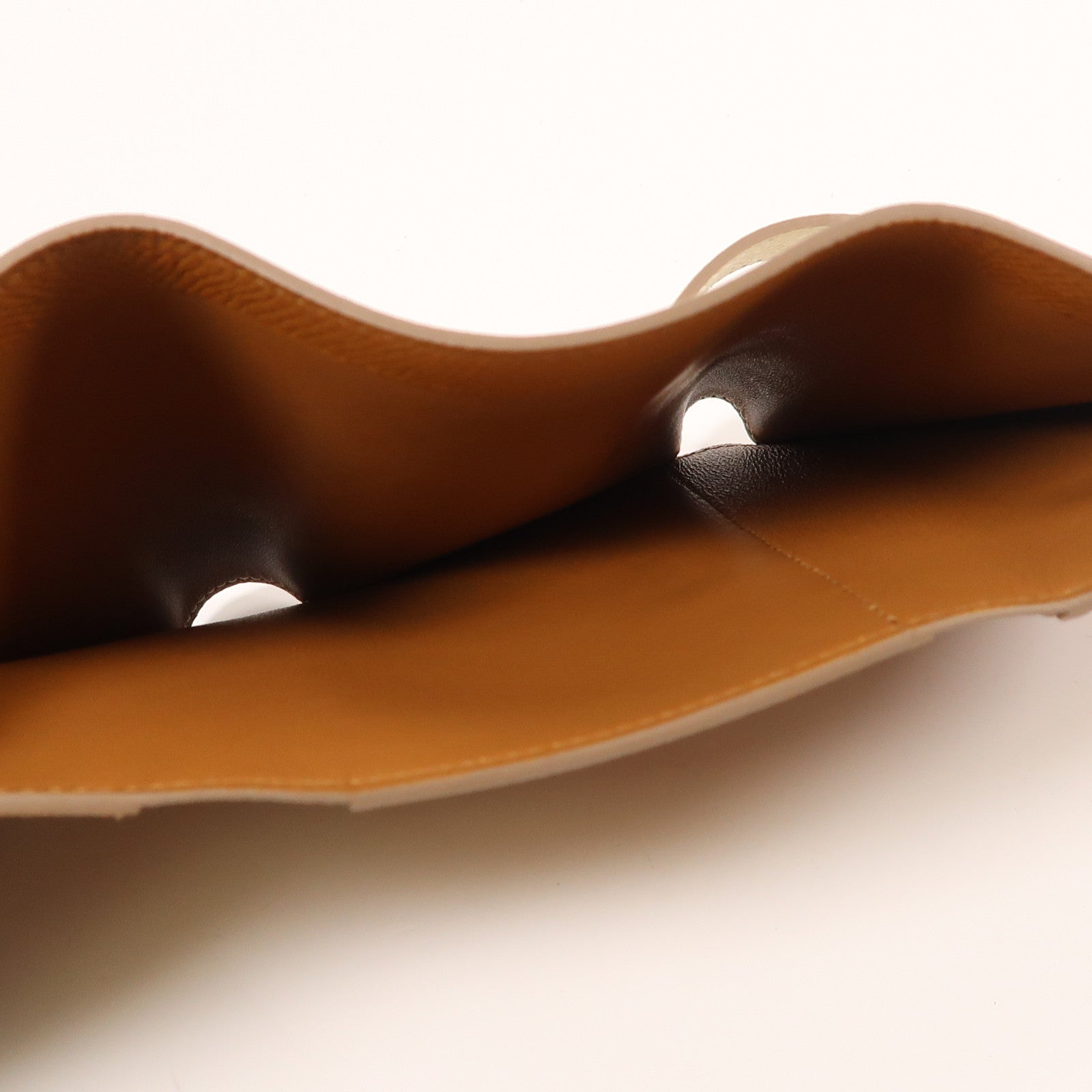 HERMES Epsom皮革Bearn Verso Wallet銀扣錢包10 Craie