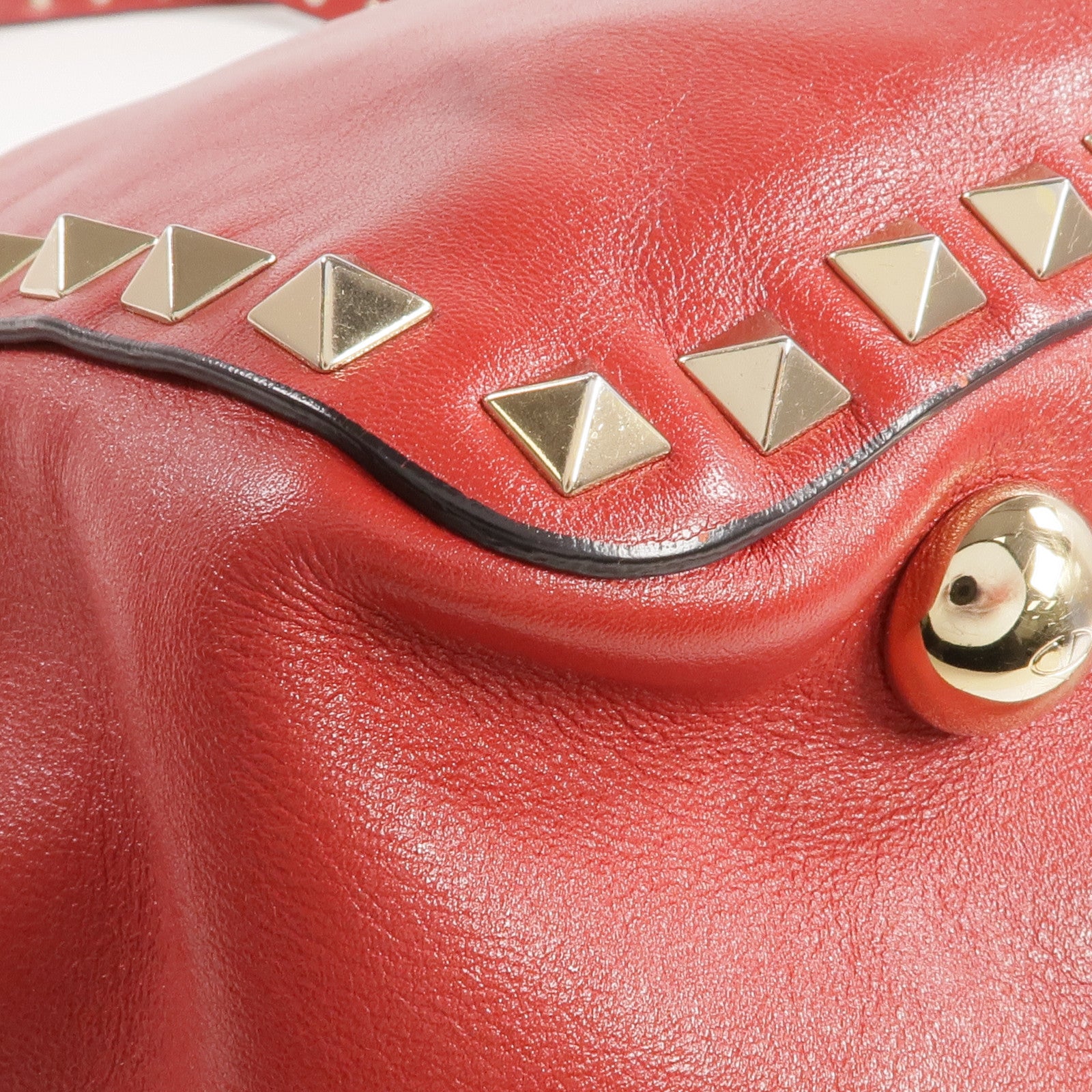 Valentino 【激減優惠】皮革Rockstud Tote金扣手挽肩背兩用袋